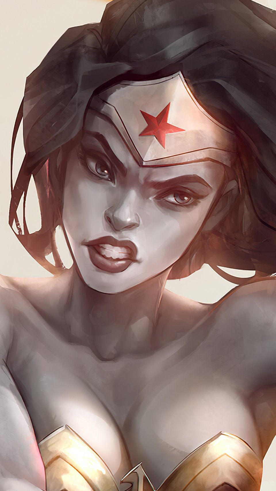 Wallpaper Wonder Woman Fanart Vertical