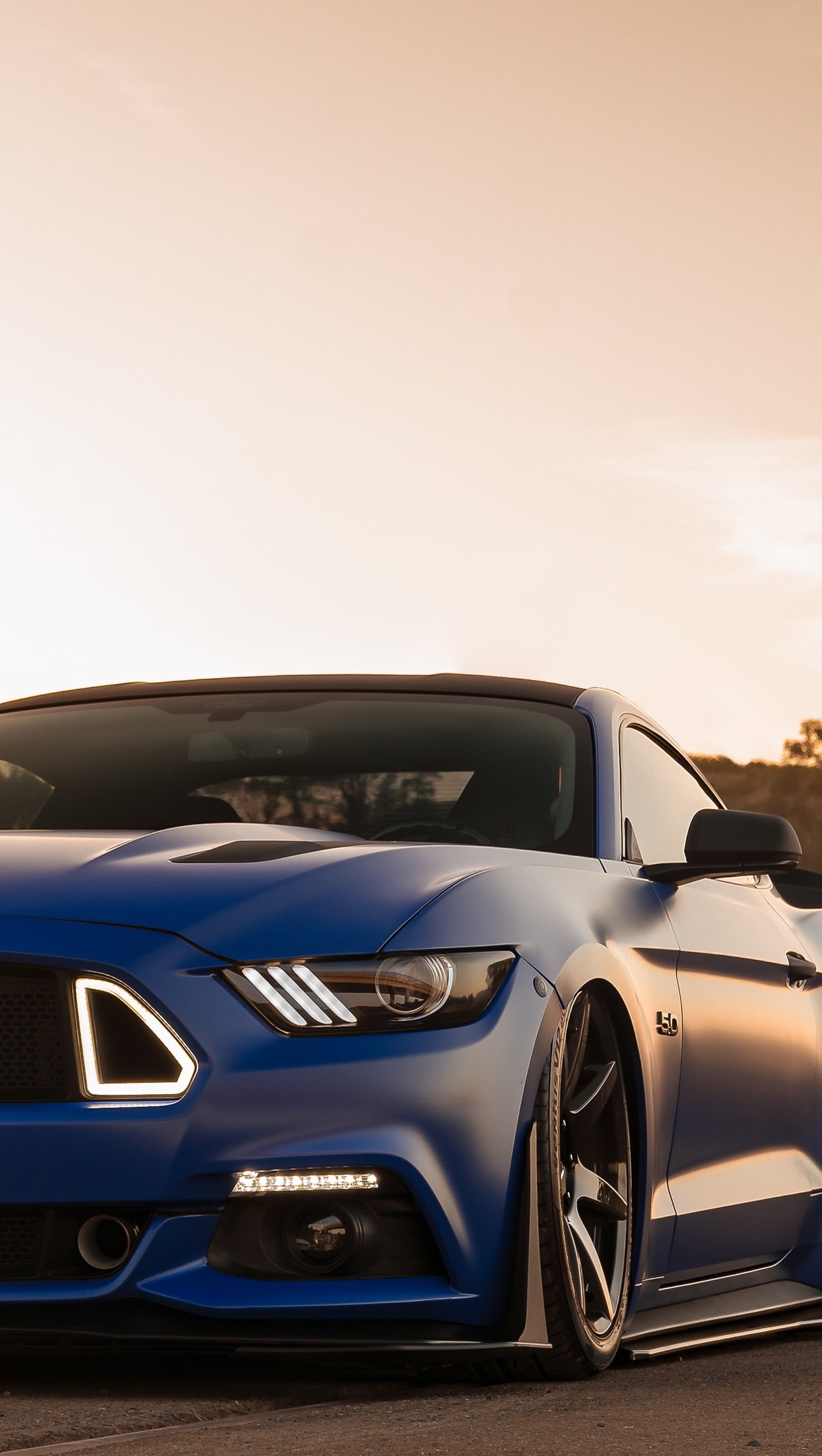 Wallpaper Ford Mustang GT front Vertical