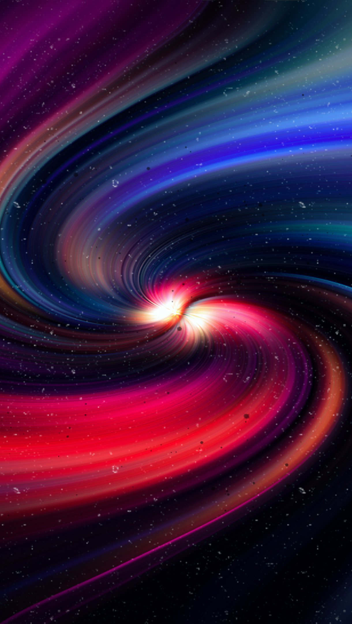 Fondos de pantalla Galaxia en espiral abstracto Vertical