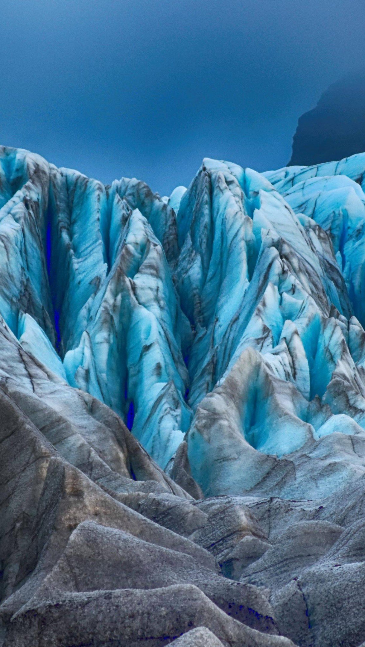 Wallpaper Glacier Vertical