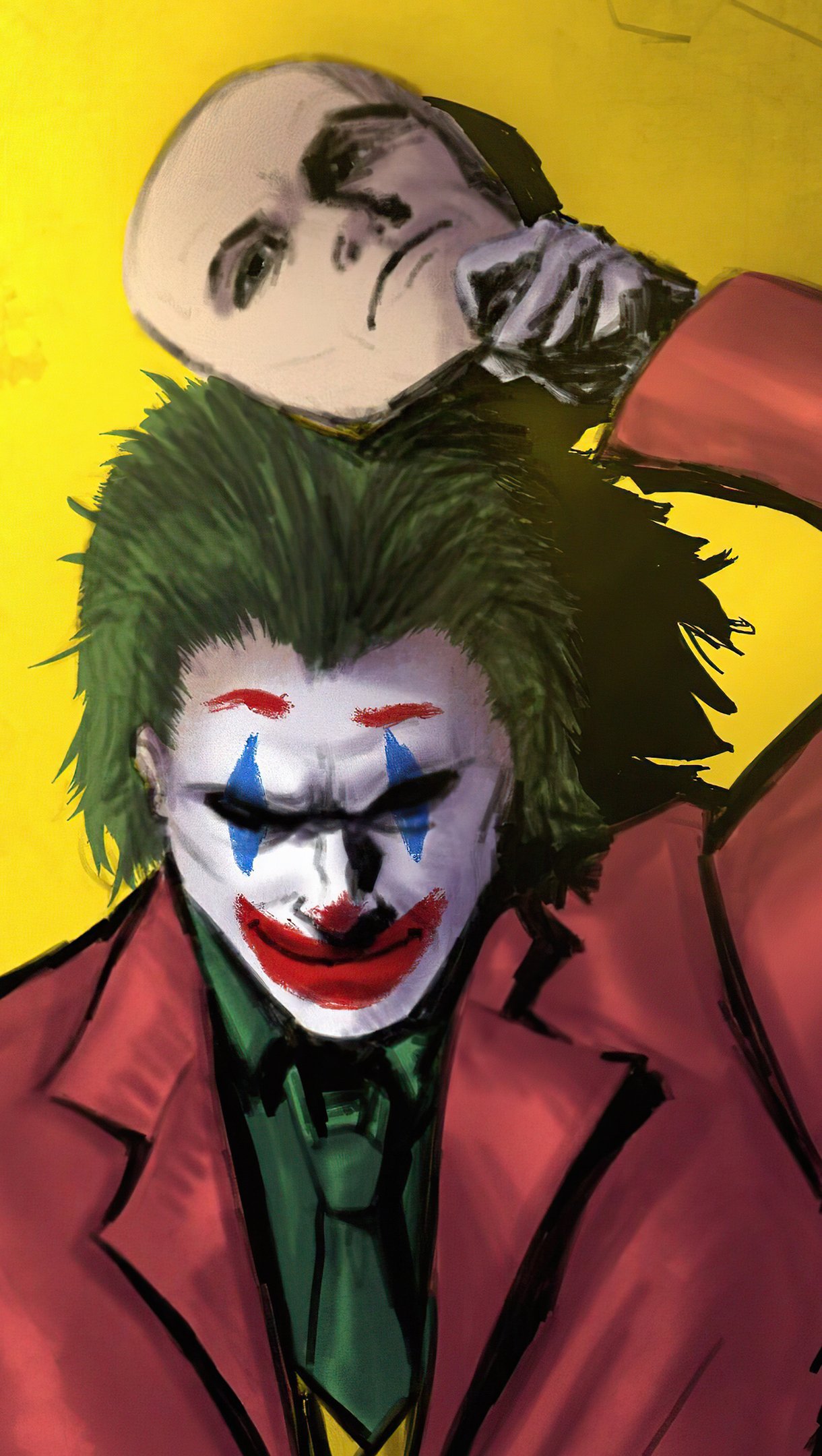 Wallpaper Joker with mask Vertical