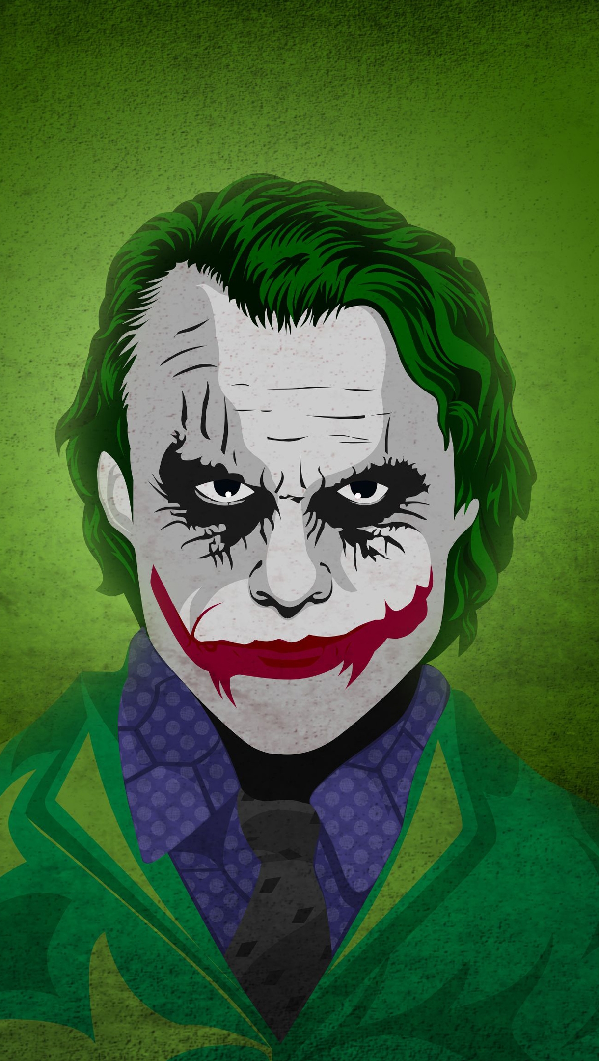 Wallpaper Heath Ledger as The Joker Vertical