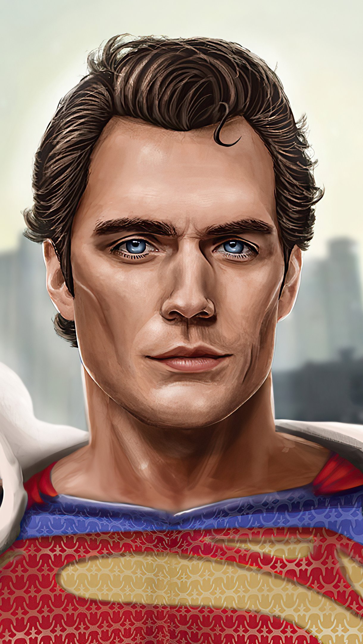 Wallpaper Henry Cavill as Superman 2020 Fanart Vertical