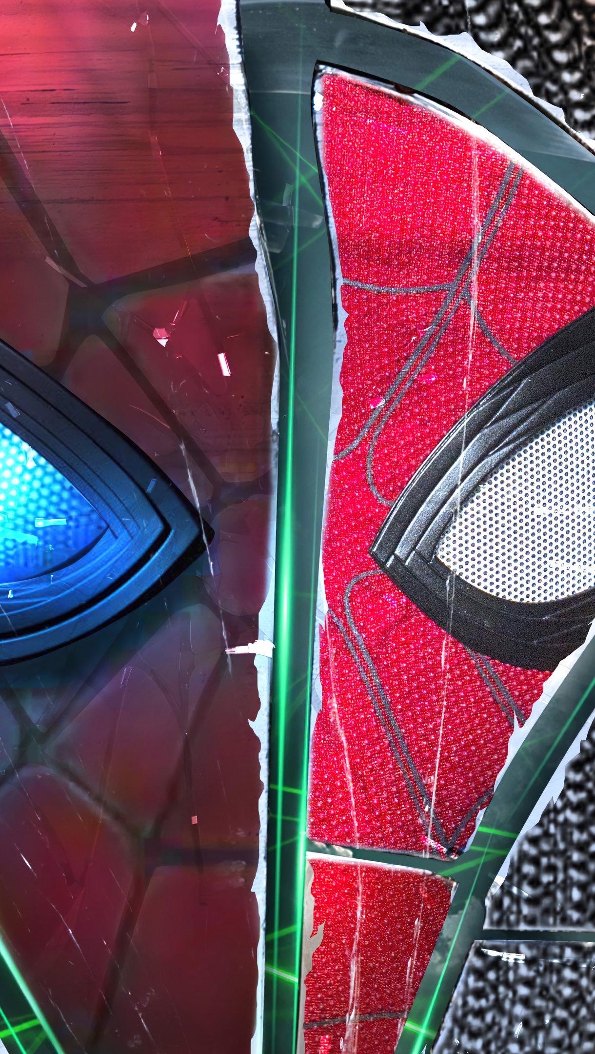 Wallpaper Spider Man fragmented Vertical