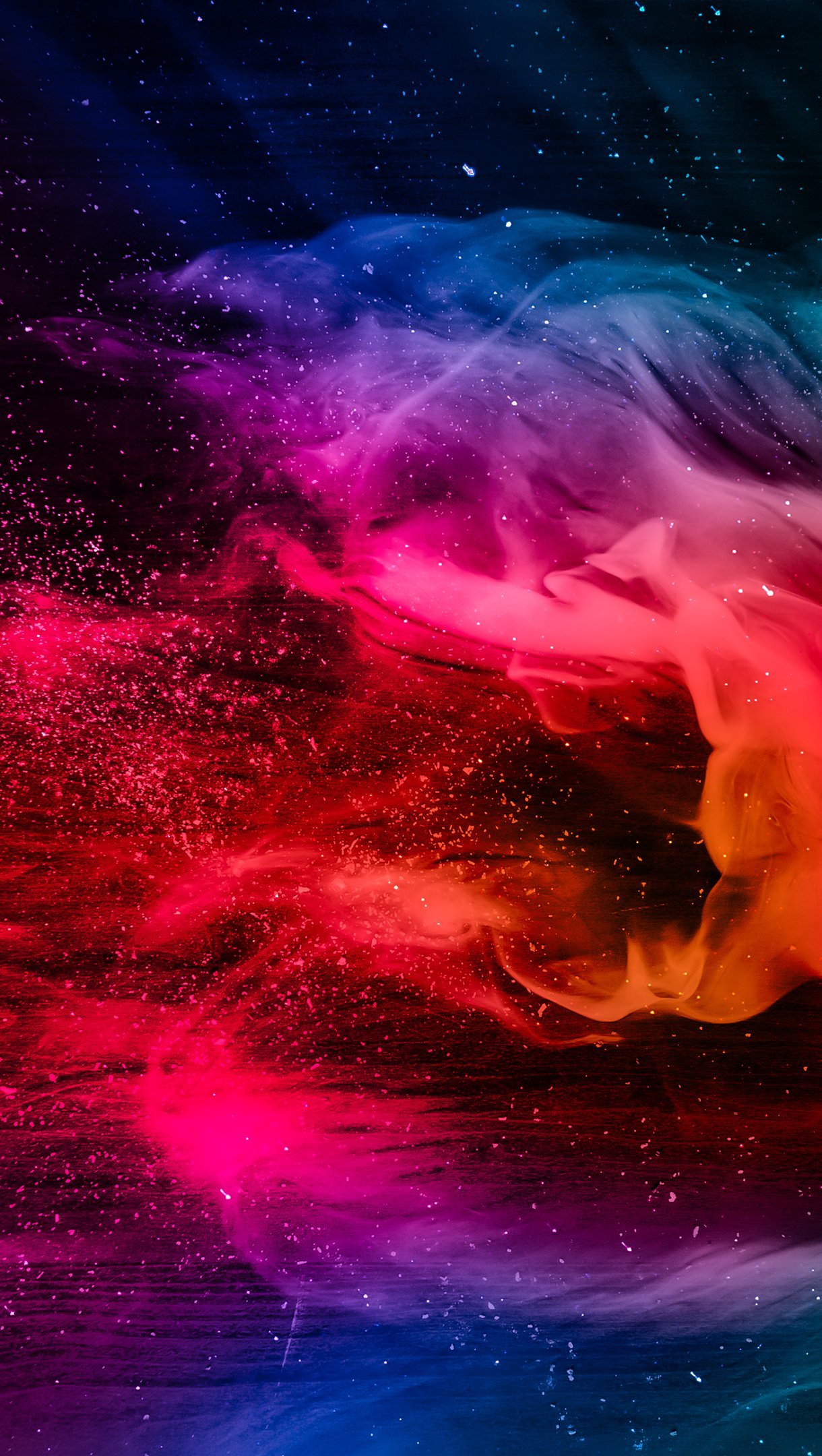 Wallpaper Colorful smoke Vertical