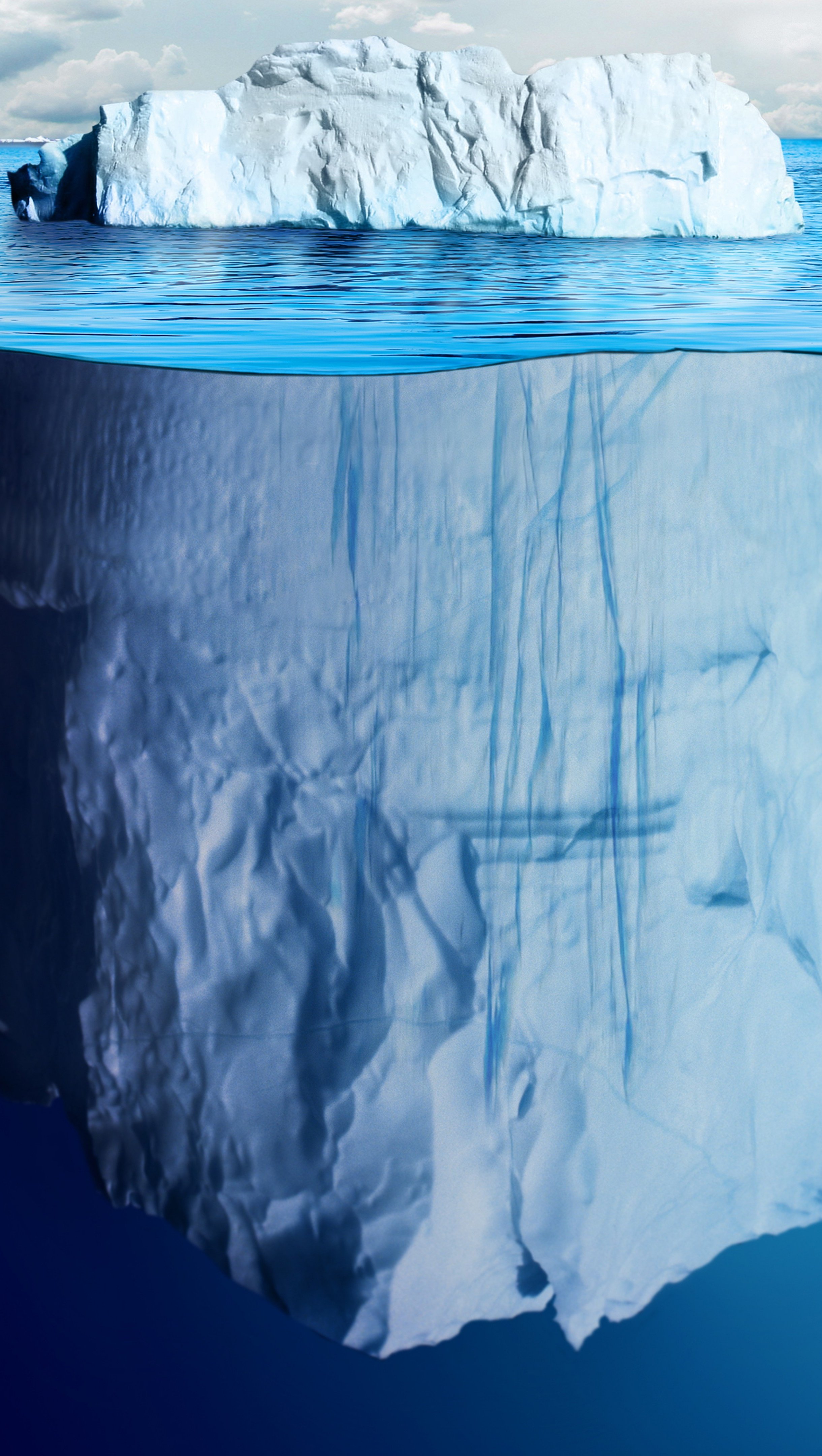 Fondos de pantalla Iceberg en el oceano Vertical