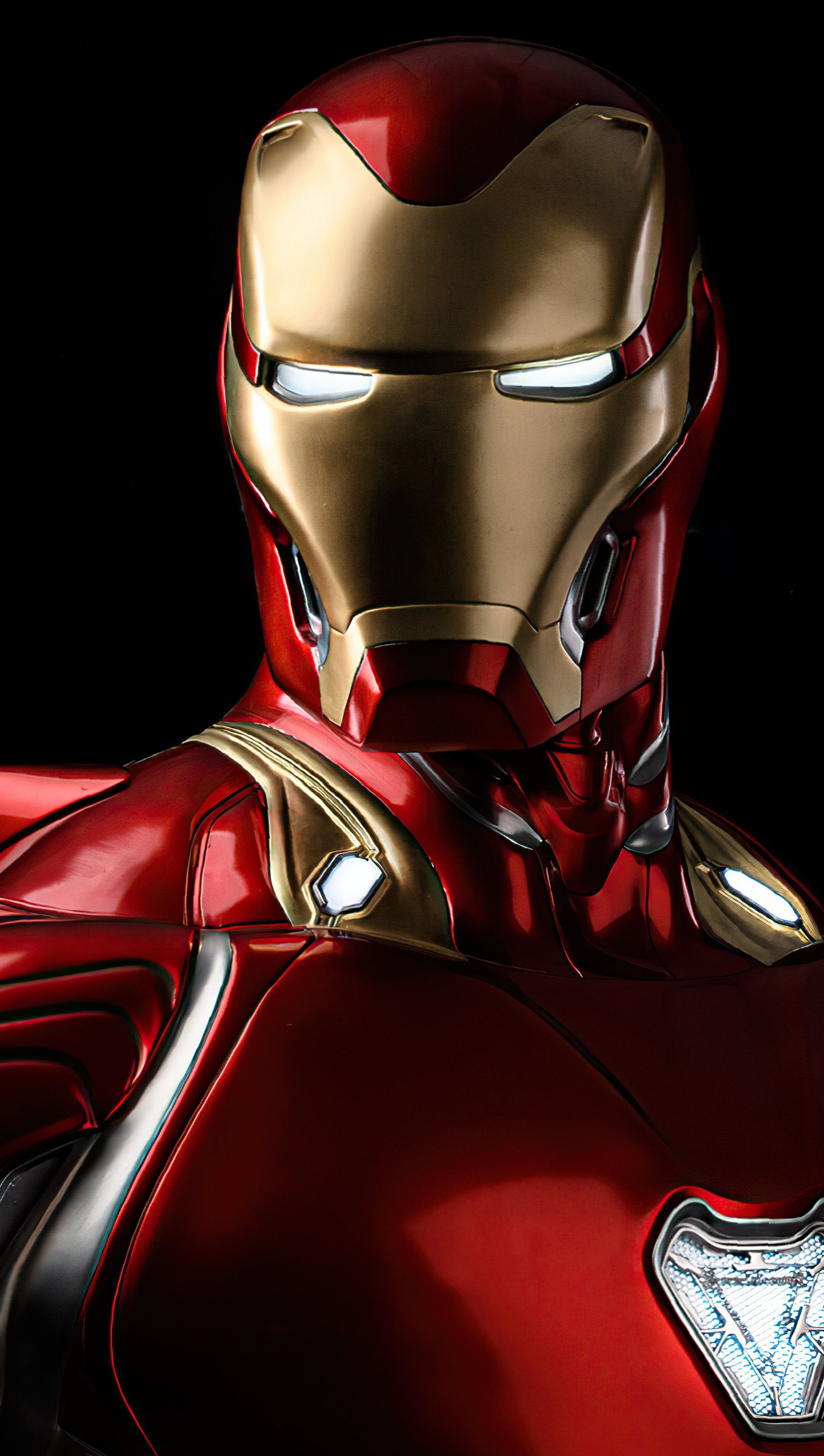 Wallpaper Iron Man Glowing eyes Vertical