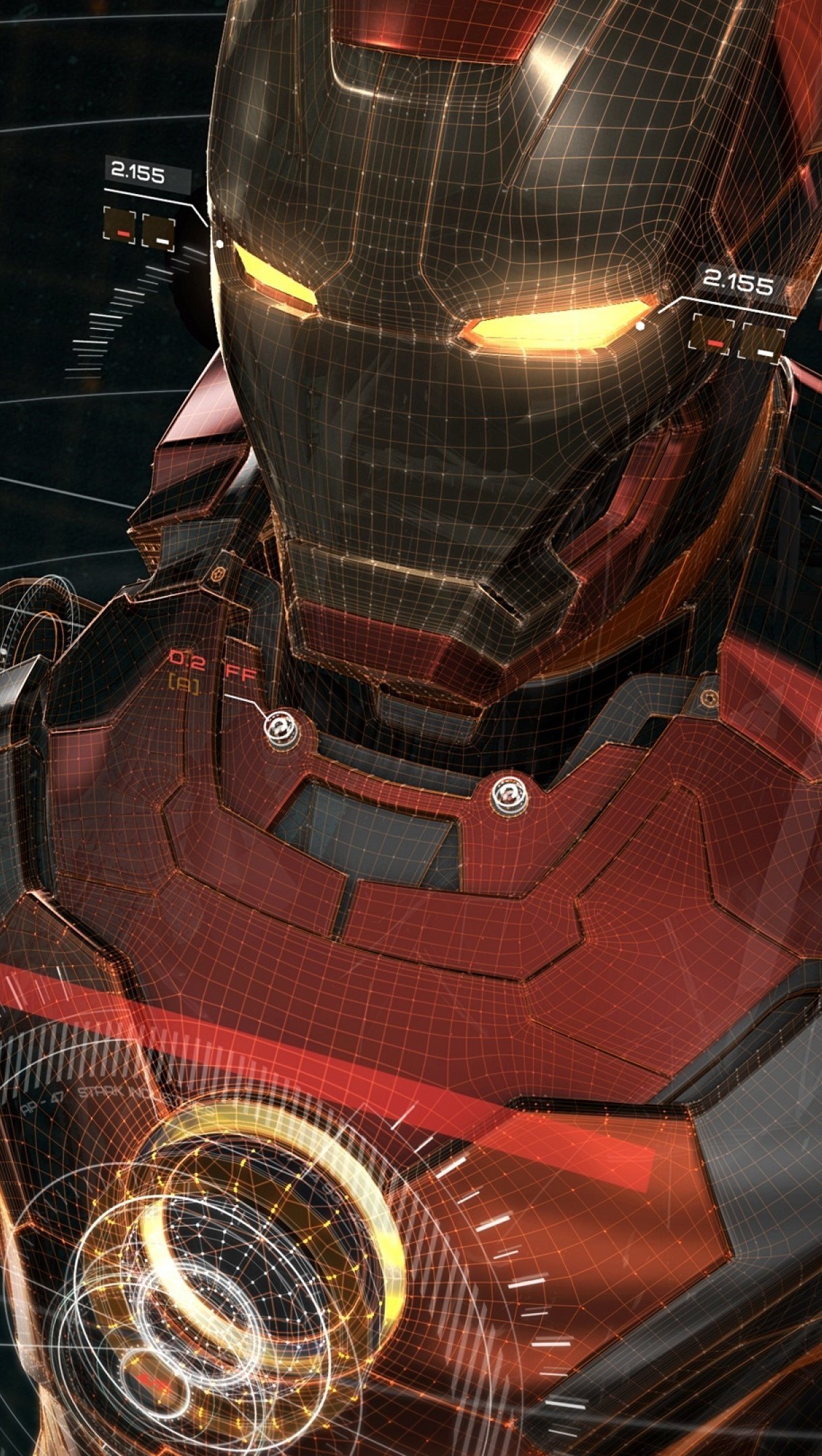Fondos de pantalla Iron Man Sci-fi Artwork Interfaz Vertical