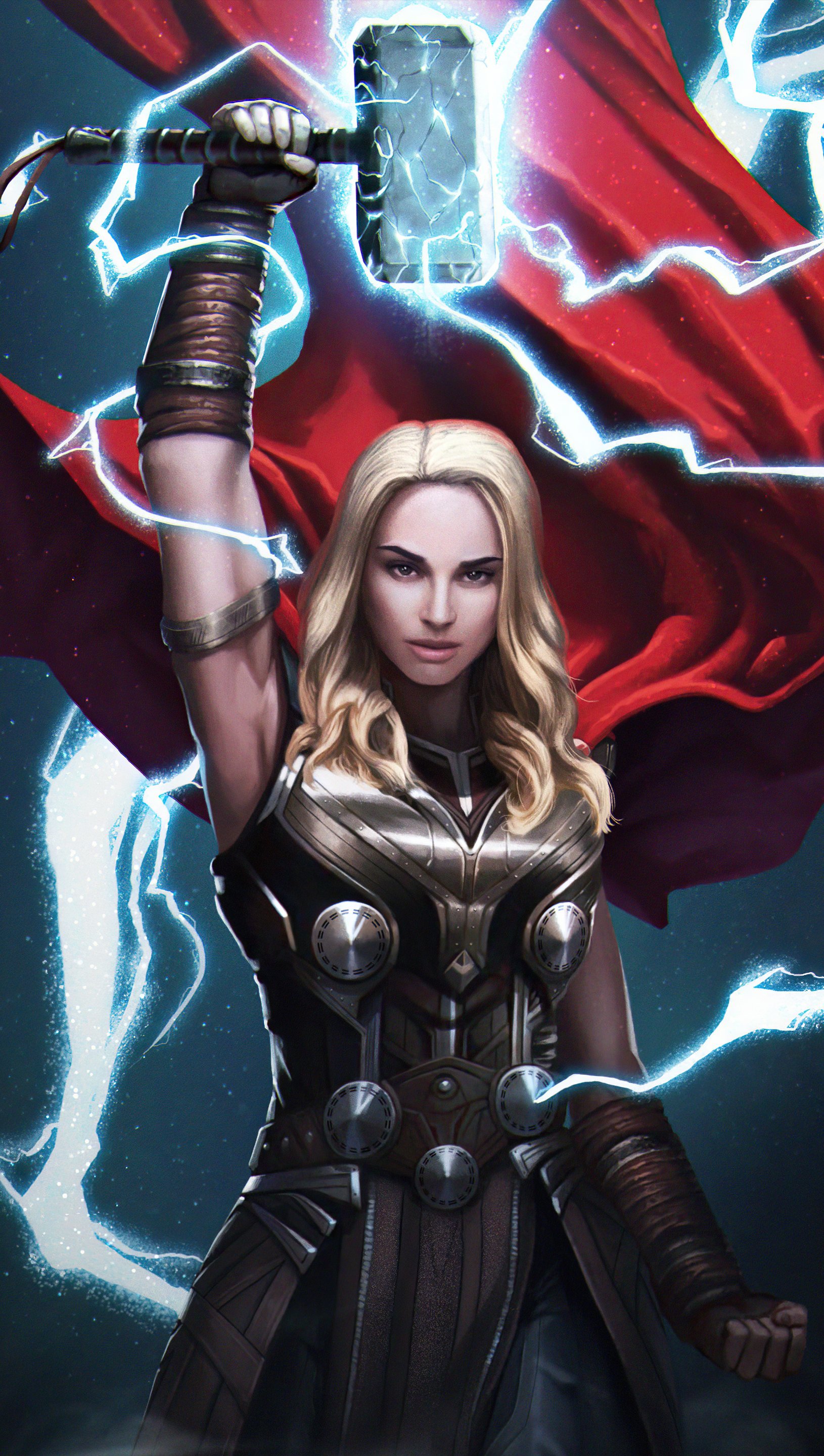 Wallpaper Jane Foster Thor Love and Thunder Vertical