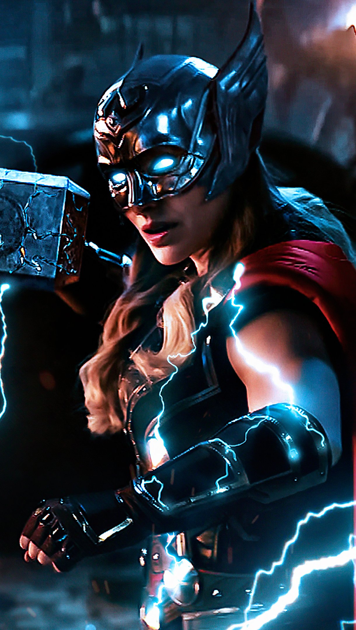 Wallpaper Jane becomes Thor Vertical