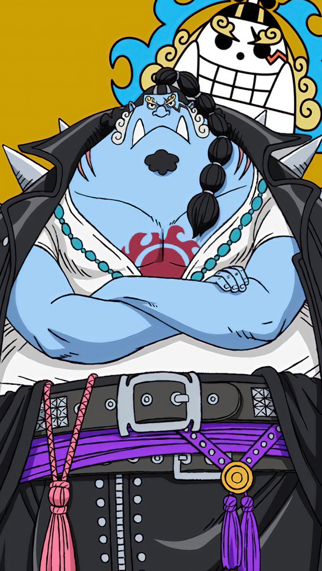 Anime Wallpaper Jinbe One Piece Red Vertical