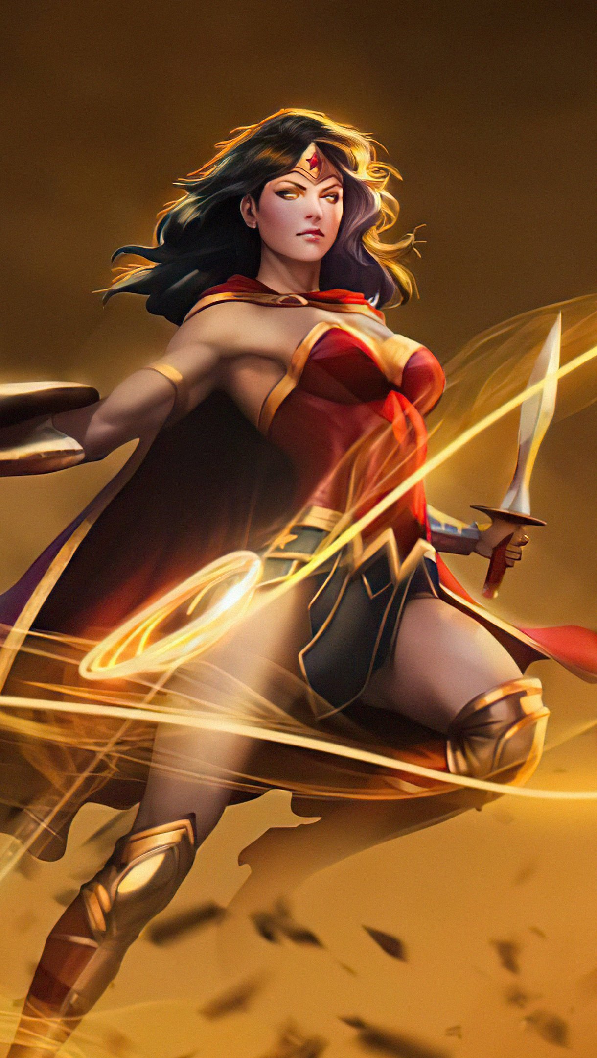 Wallpaper Wonder Woman Fanart 2020 Vertical