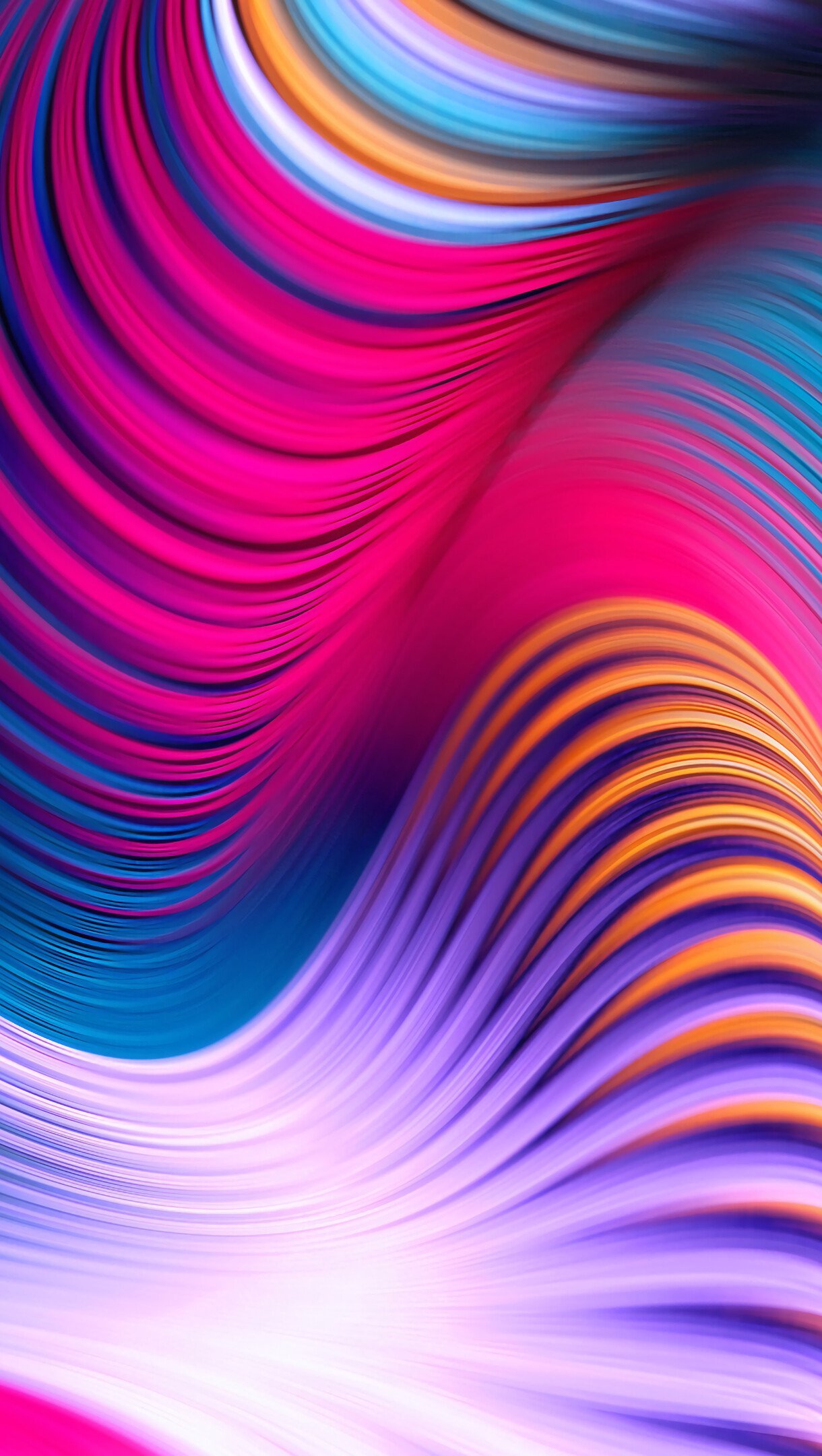 Fondos de pantalla Lineas en ondas coloridas Vertical