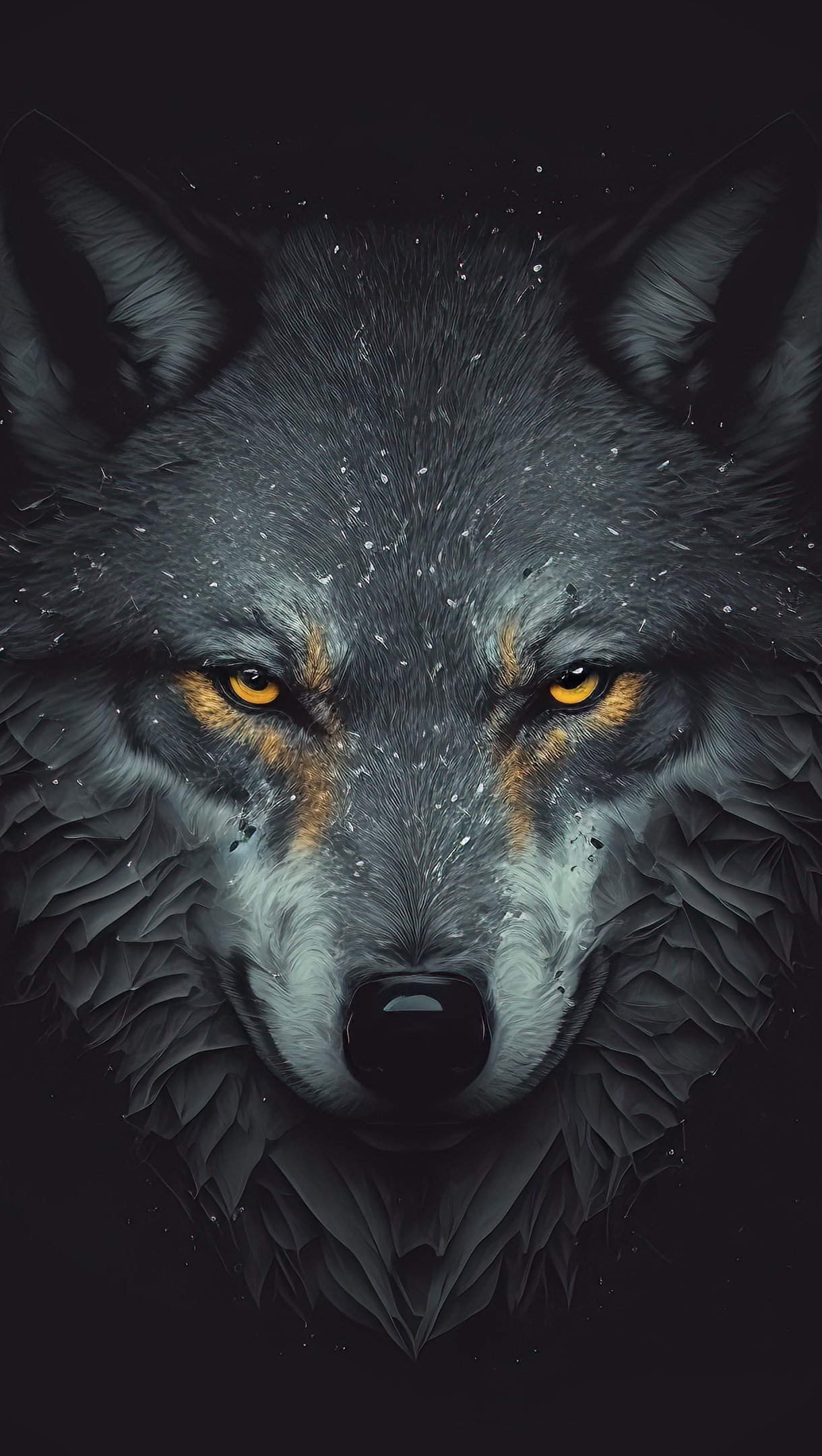 Top 48+ imagen fondo de pantalla lobo negro 