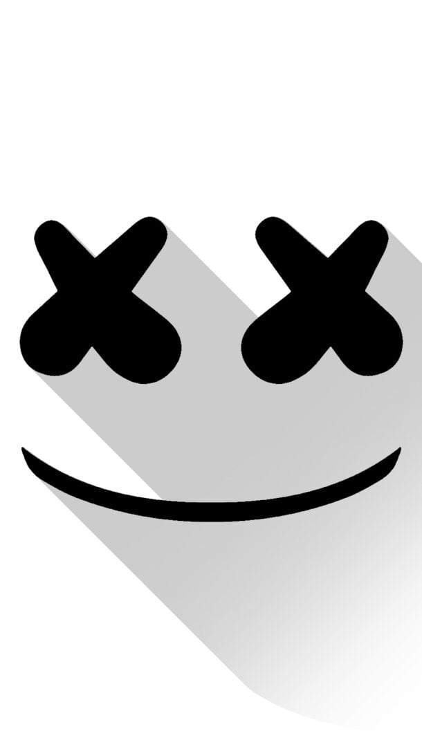 Fondos de pantalla Marshmello DJ Minimalist Logo Vertical