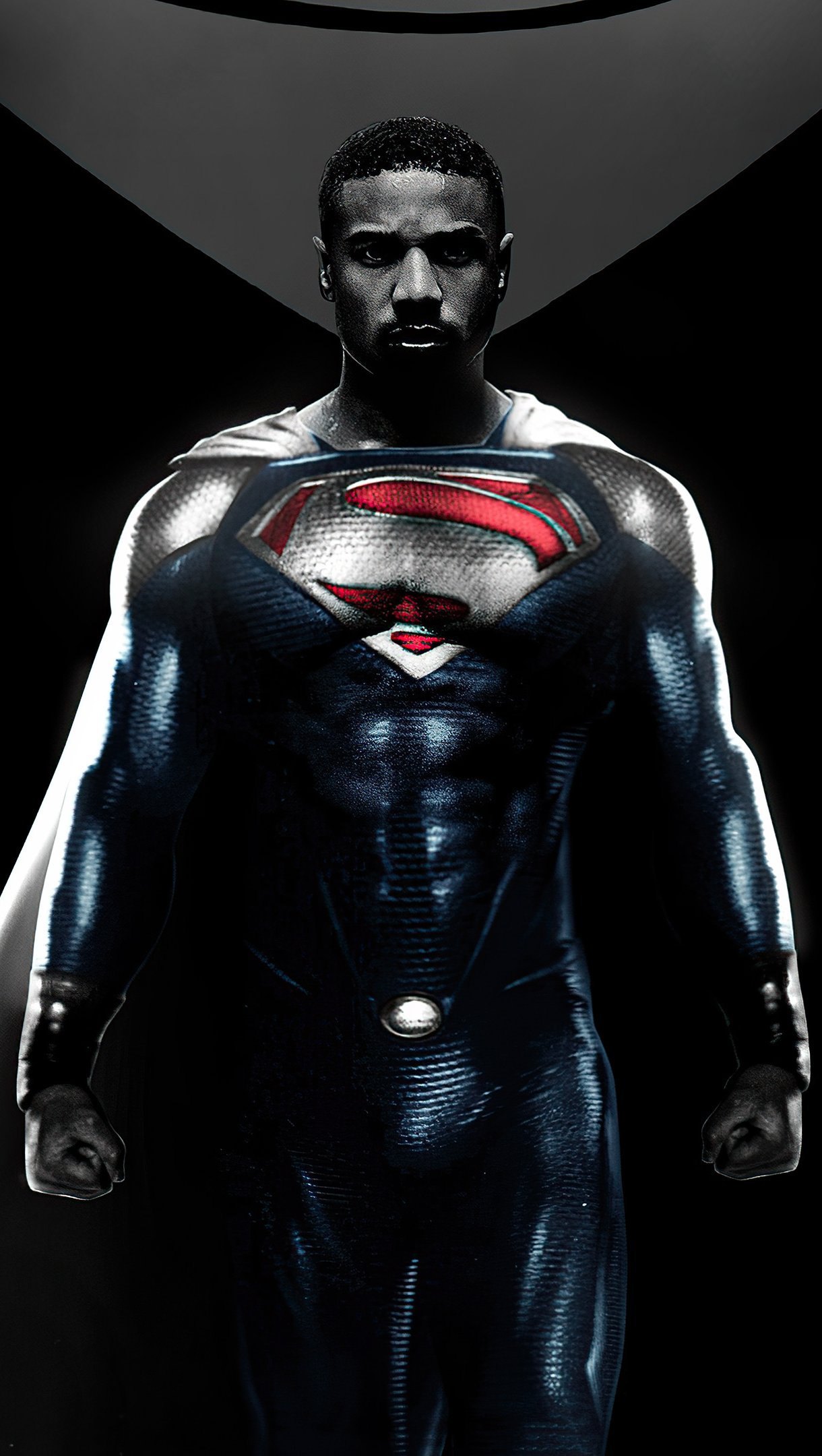 Wallpaper Michael B Jordan como Val Zod Superman Vertical