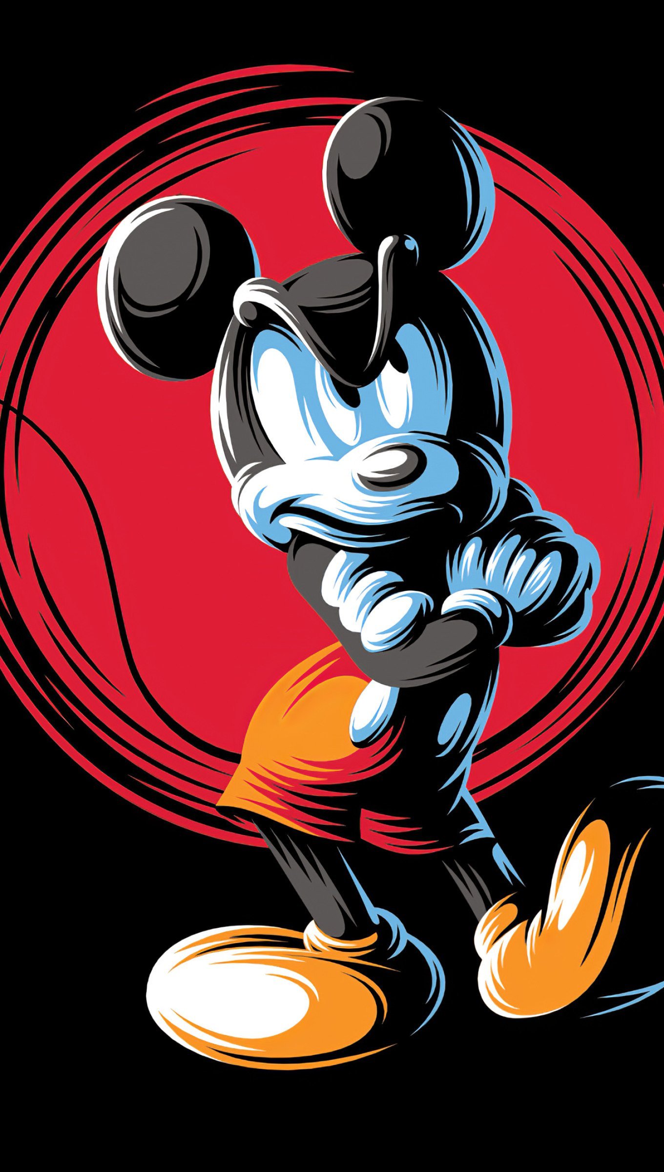 Wallpaper Mickey Mouse angry Vertical