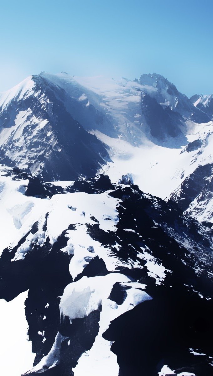 Fondos de pantalla Montañas Blanca Nieves Vertical