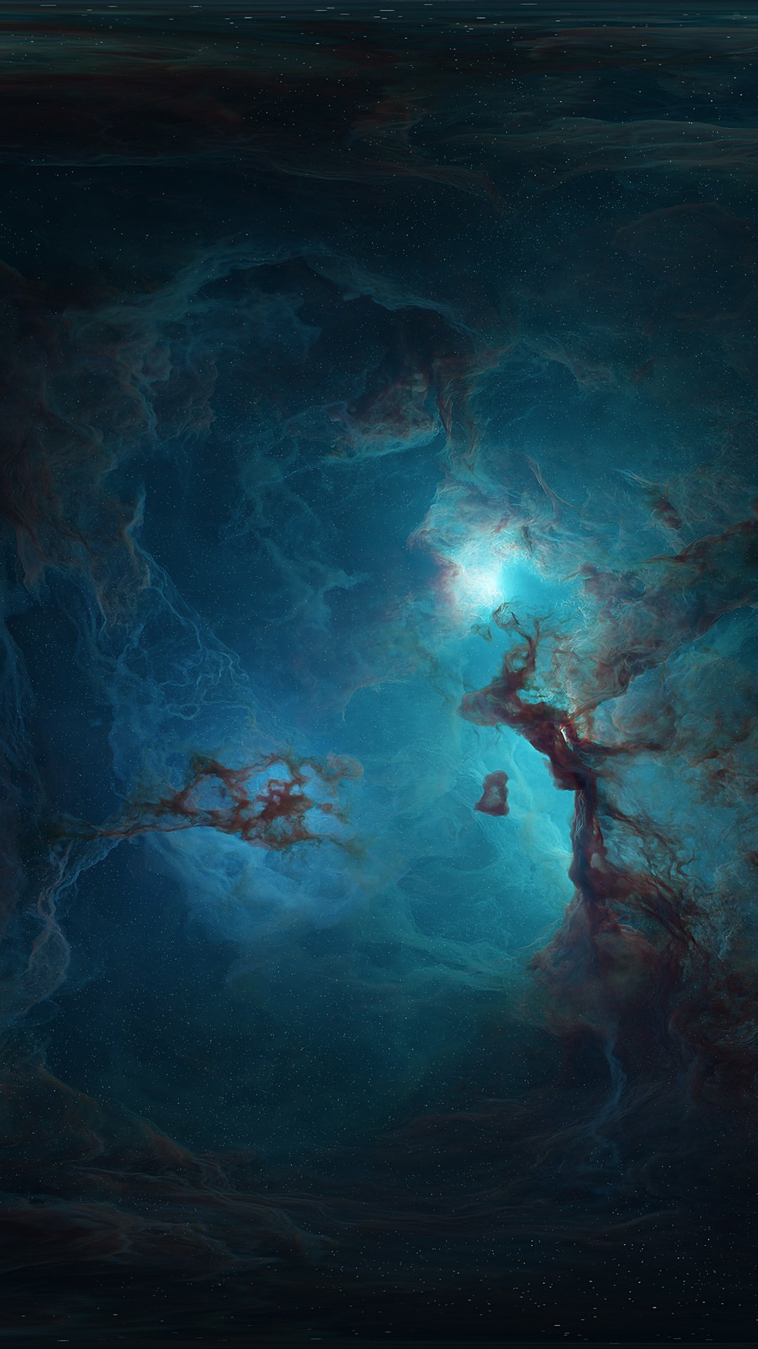 Fondos de pantalla Nebula en el espacio Vertical