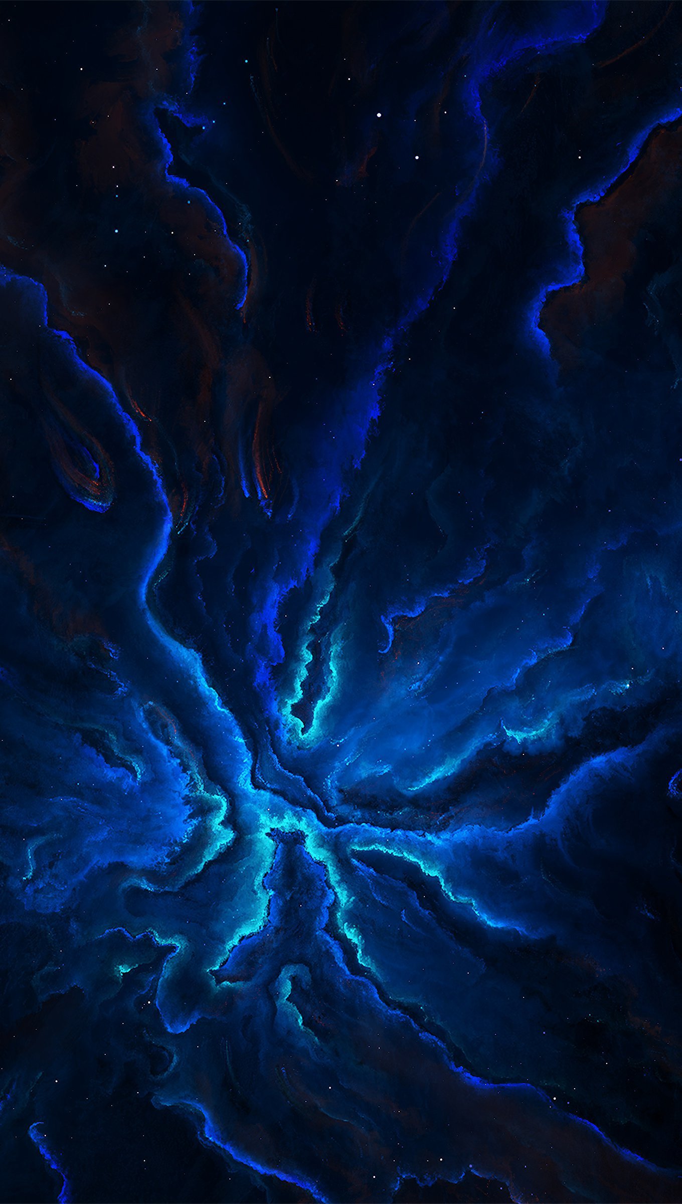 Wallpaper Nebula in universe Vertical