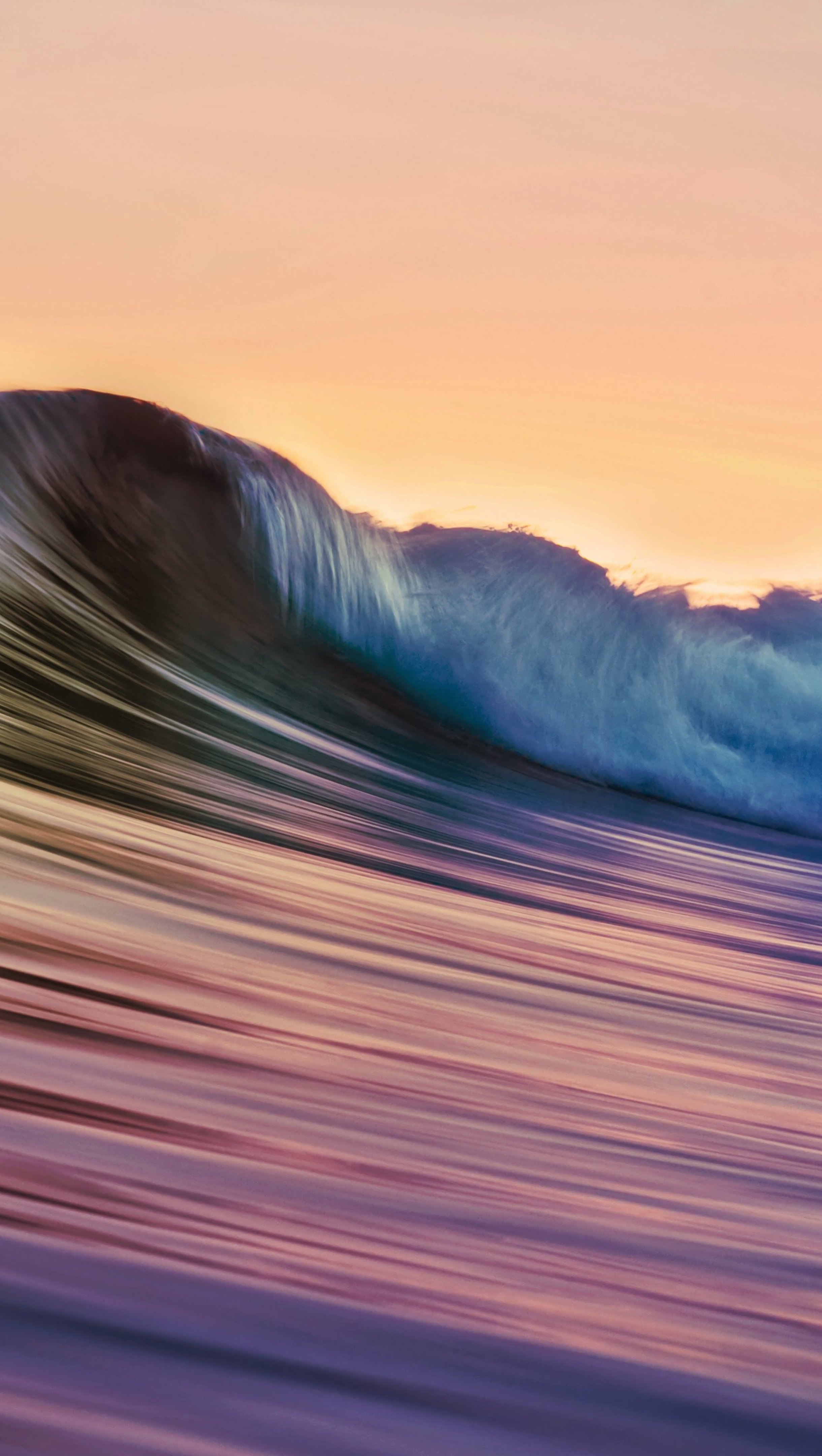 Wave reflecting sunset Wallpaper 8k Ultra HD ID:6977