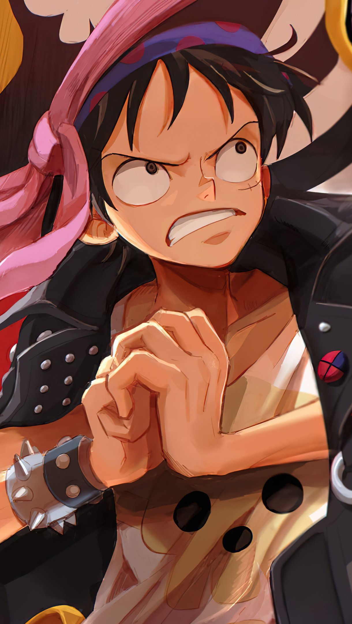 One Piece Red Luffy Zoro Nami Anime Fondo de pantalla 4k Ultra HD ID:10551