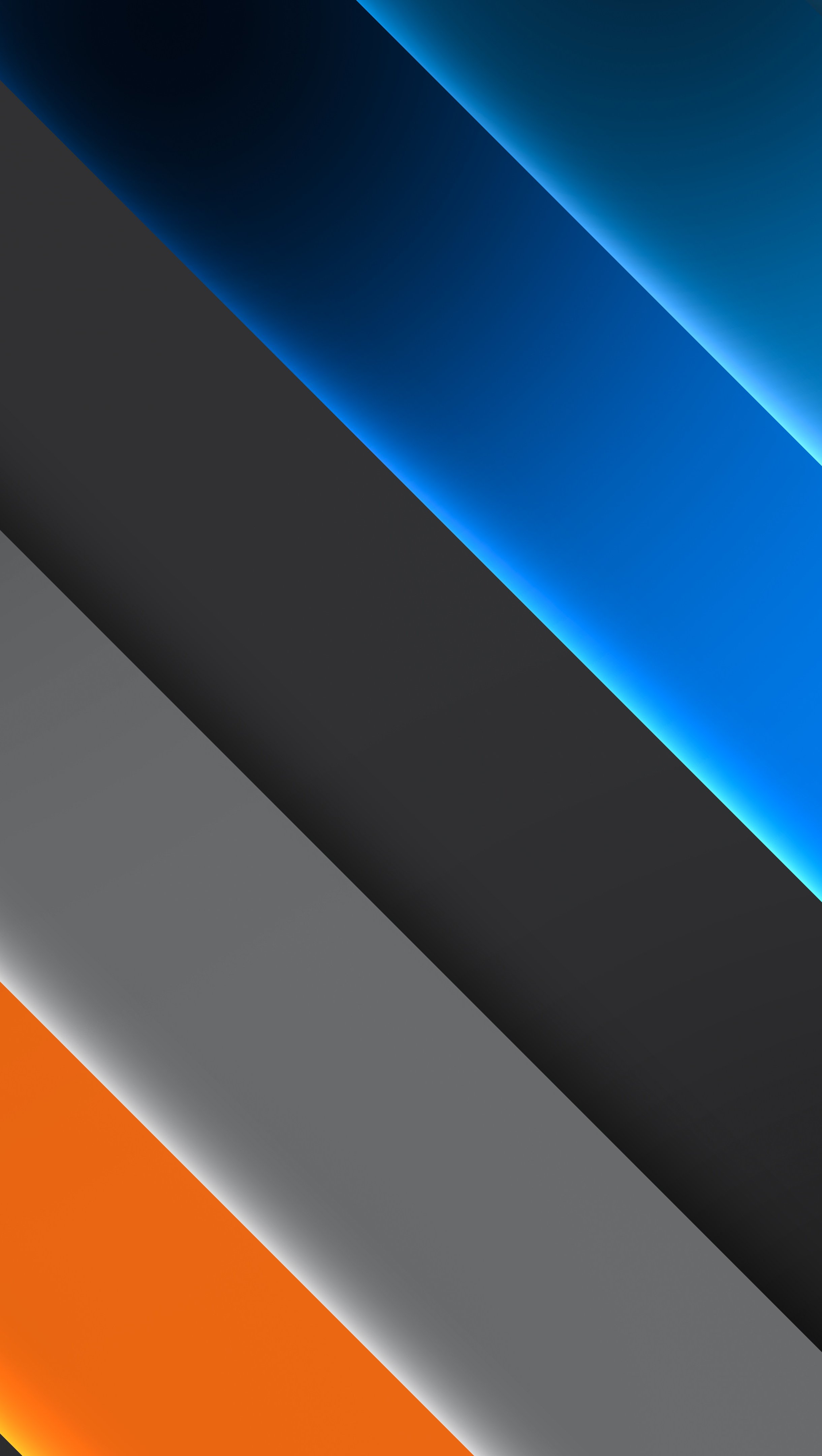Wallpaper Color palette blue, orange and gray Vertical