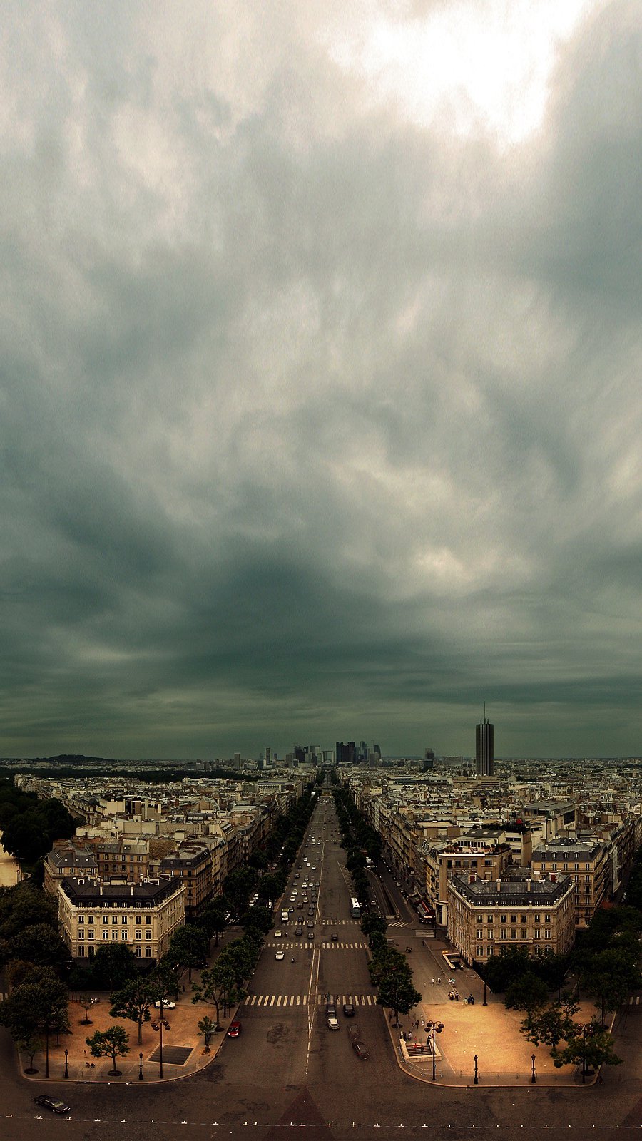 Fondos de pantalla Paris nublado Vertical