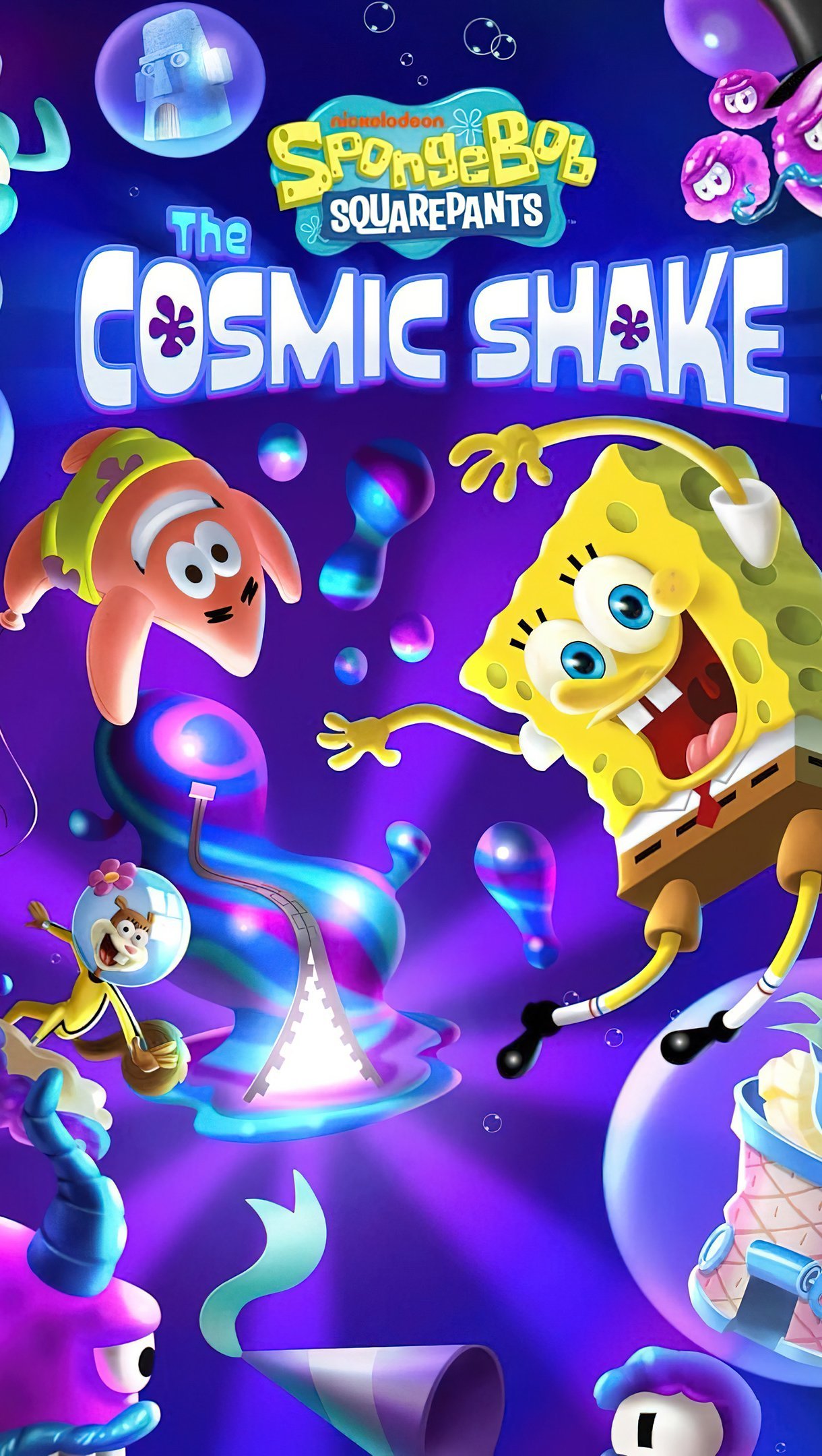 Wallpaper SpongeBob Squarepants The cosmic shake Movie Vertical