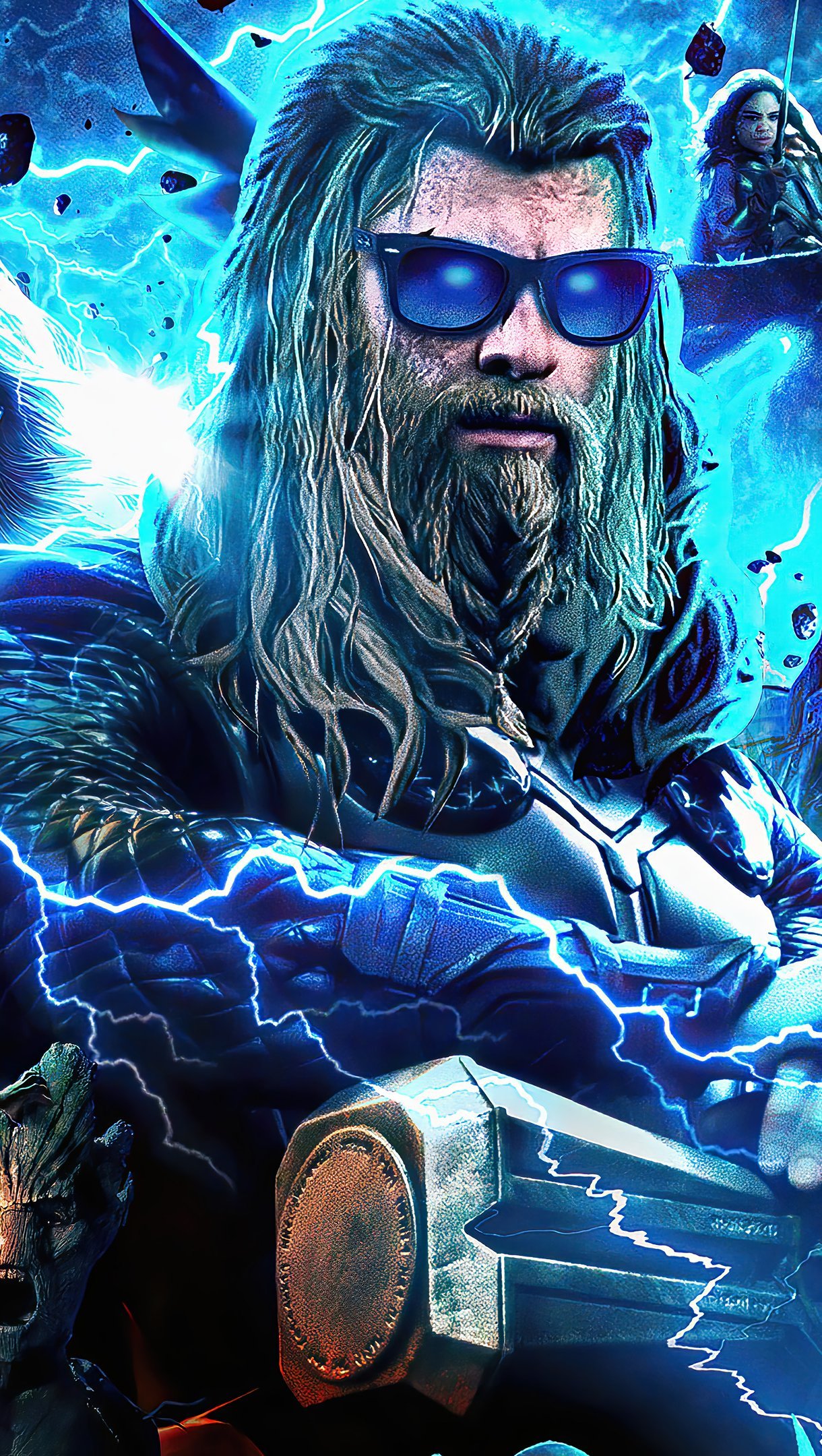 Wallpaper Thor Love and Thunder  Characters Vertical