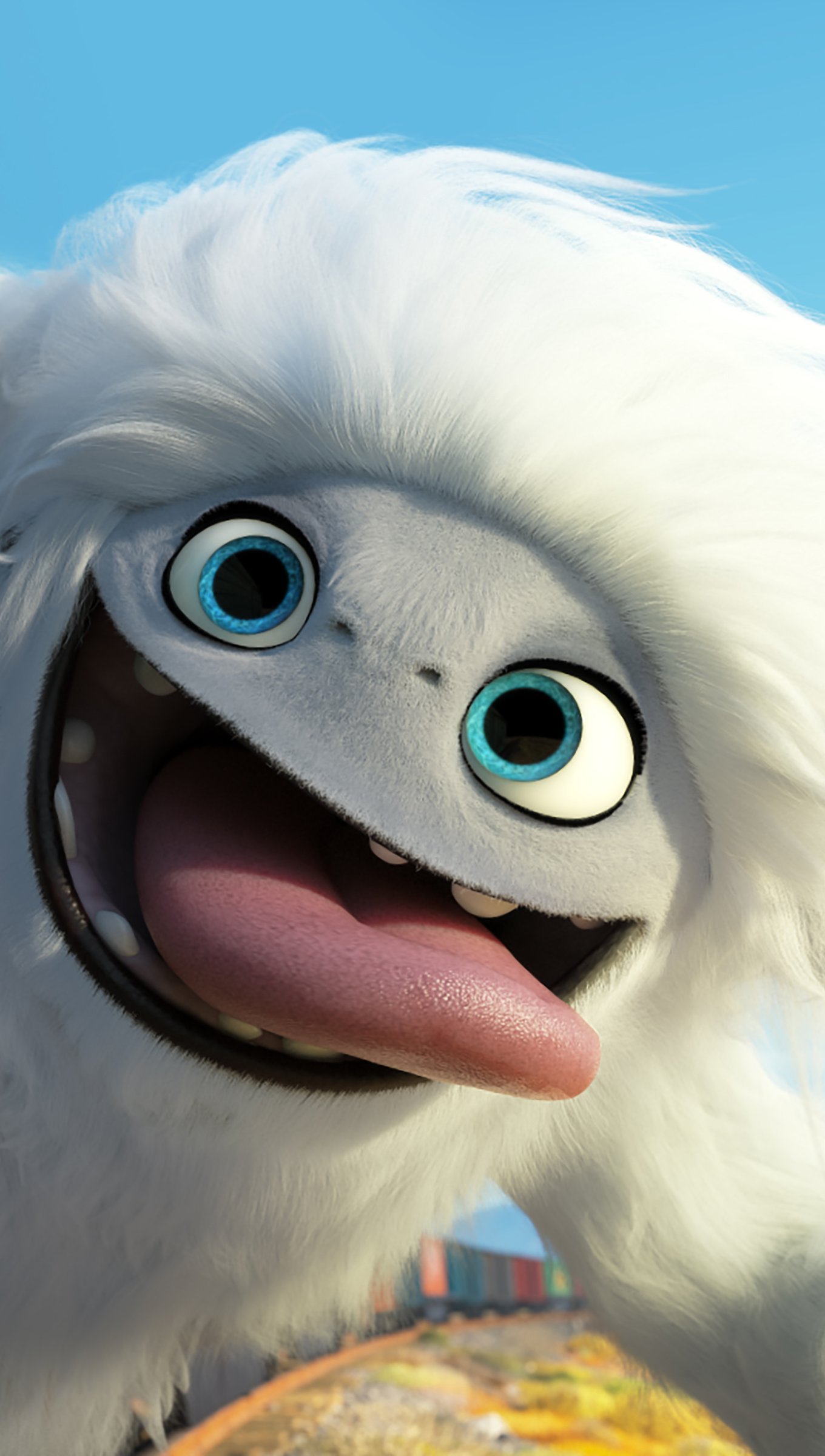 Wallpaper Character from Abominable smiling Vertical