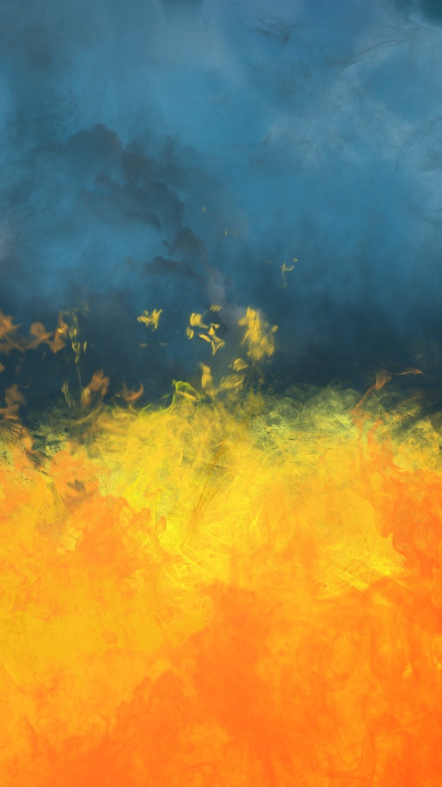 Wallpaper Abstract fire painting Vertical