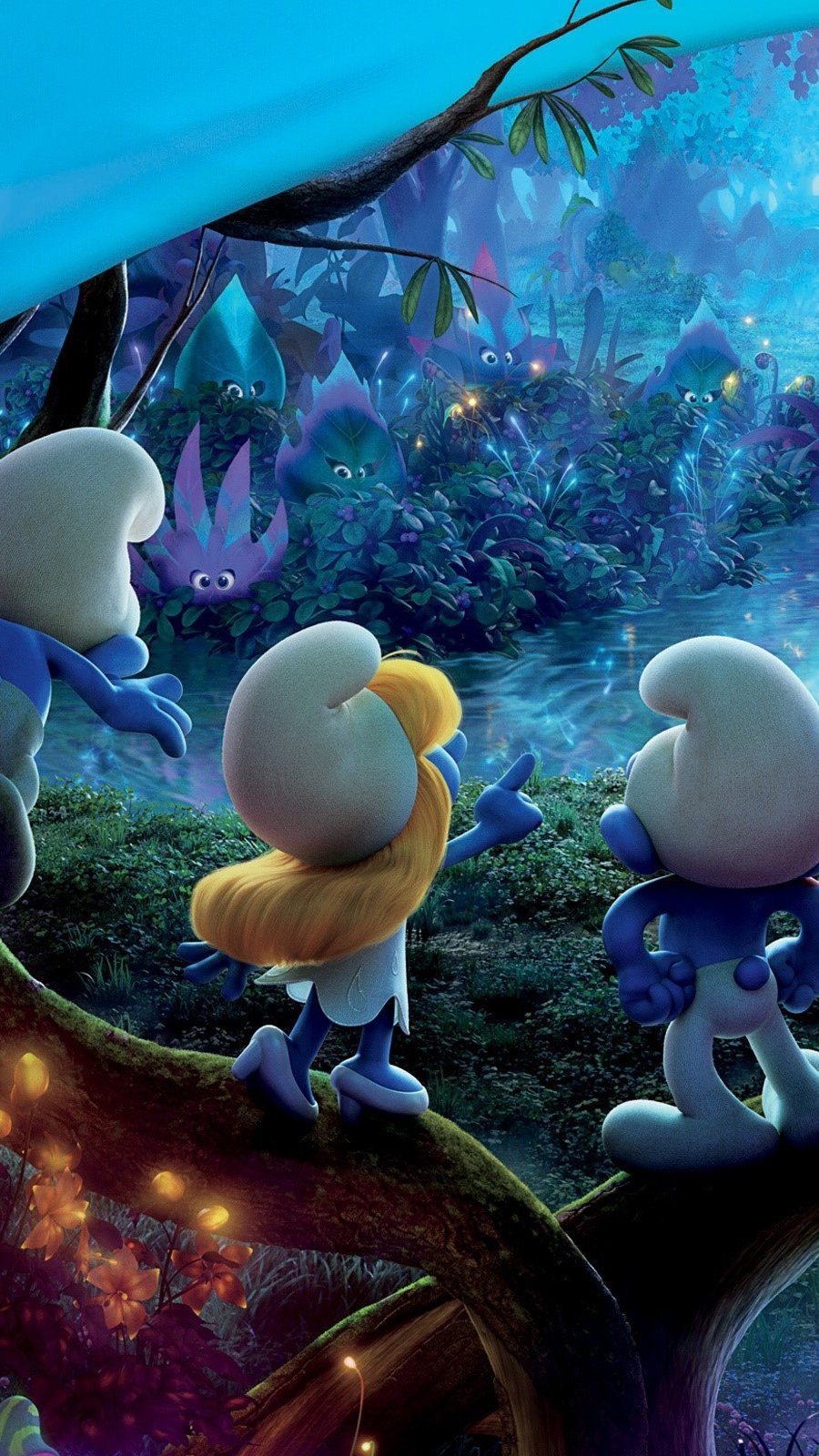 Wallpaper Smurfs The lost town Vertical