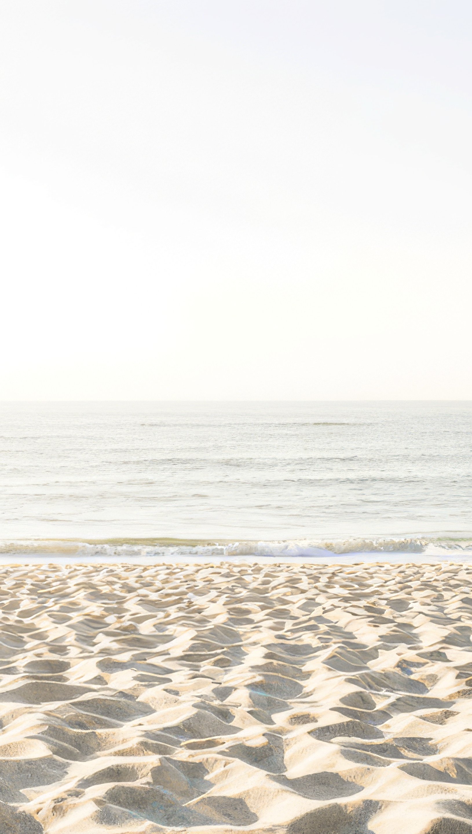 Aesthetic Minimal Beach in Pastel ColorsWallpaper Vertical