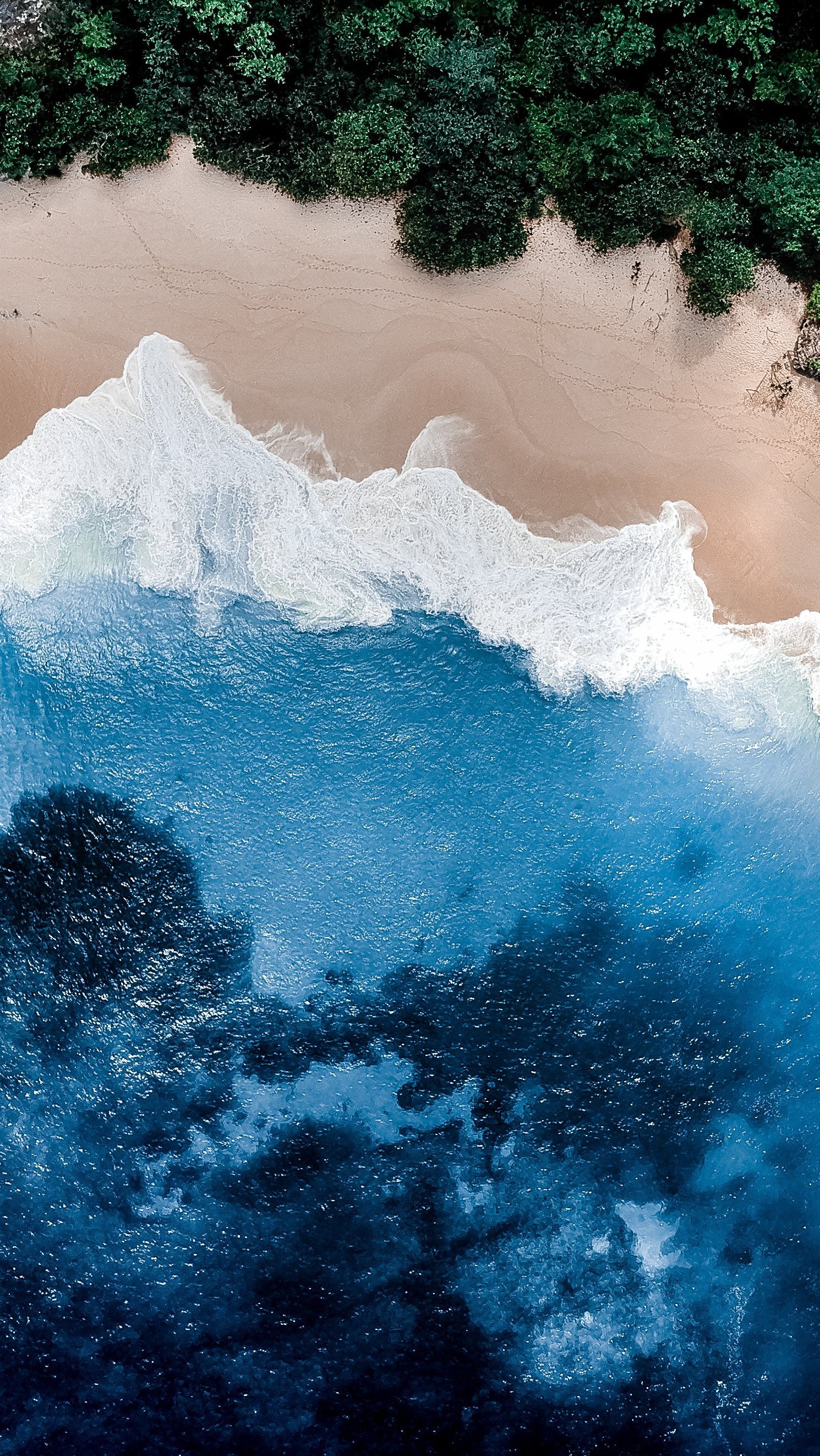 Fondos de pantalla Playa océano azul Vertical