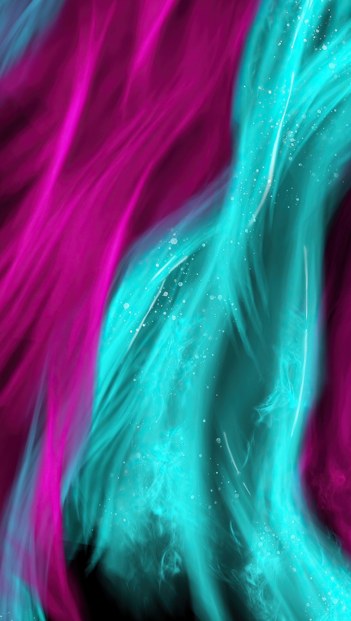 Wallpaper Colorful Feathers Abstract Vertical