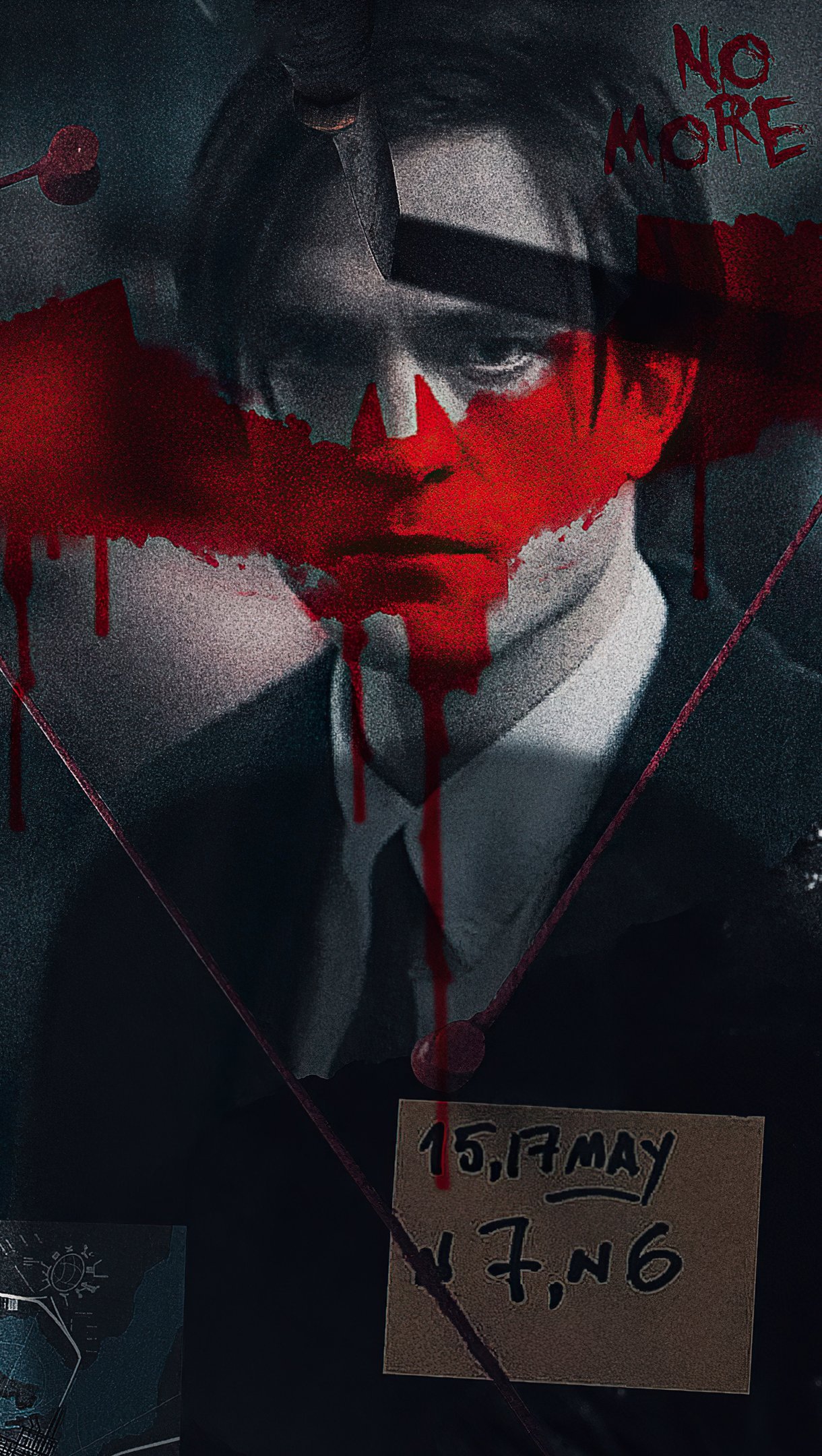 Fondos de pantalla Poster de The Batman Robert Pattinson Vertical