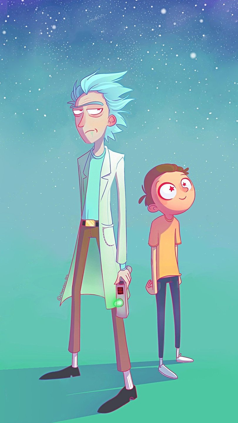 Wallpaper Rick and Morty Vertical