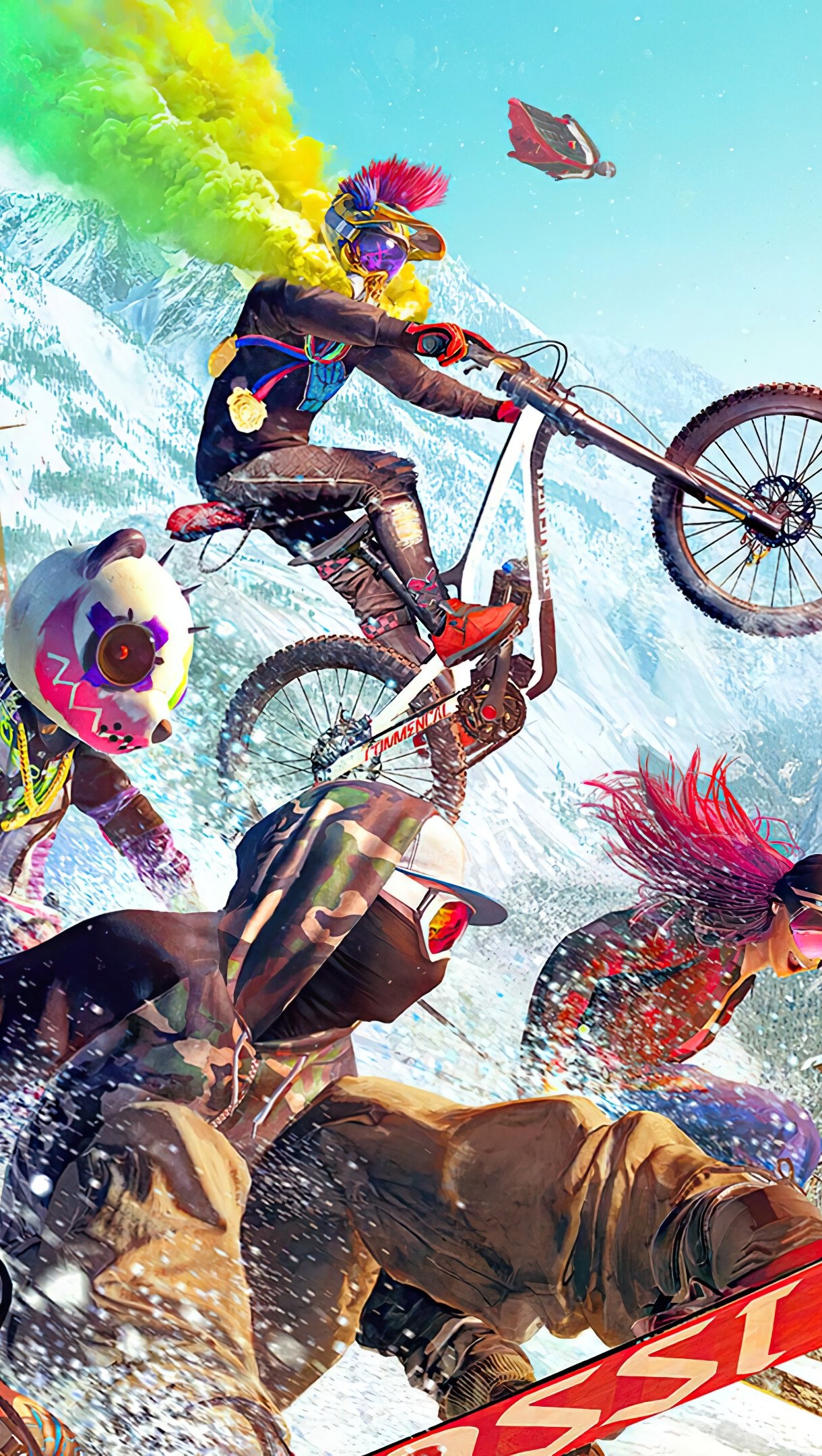 Wallpaper Riders Republic Extreme Sports Vertical