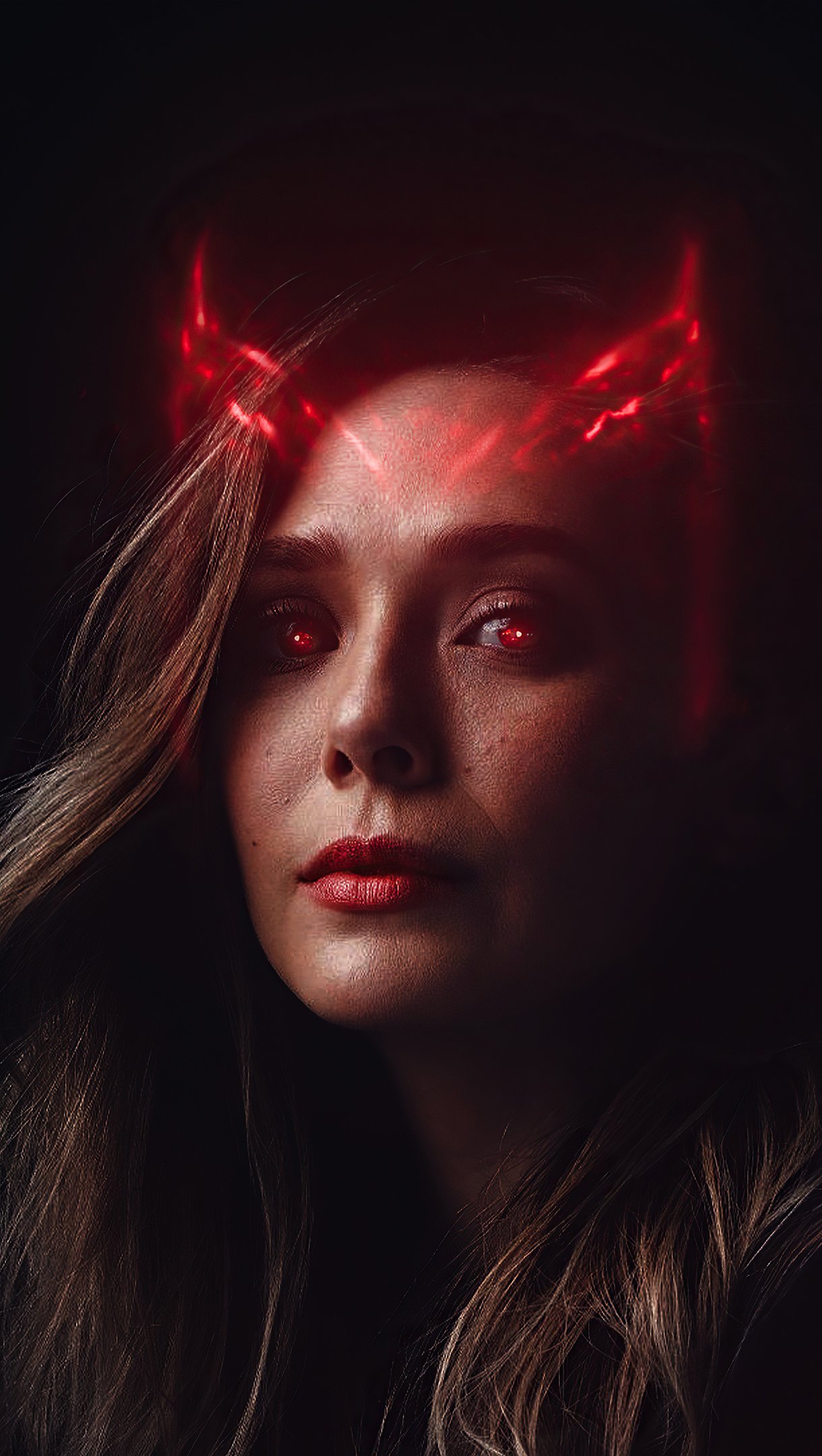 Wallpaper Scarlet Witch Face Vertical