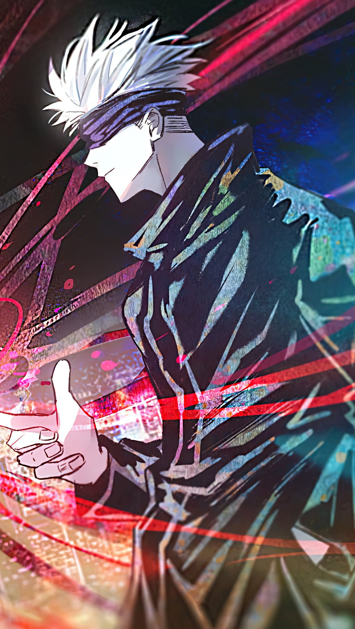 Satoru Gojo Red Reversal Jujutsu Kaisen Anime Wallpaper 4k Ultra HD ID:9166