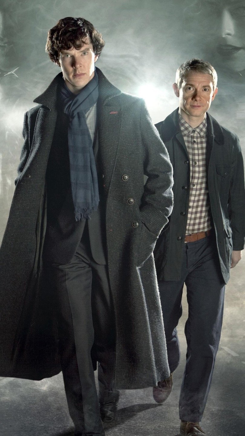 Wallpaper Sherlock and Watson Vertical