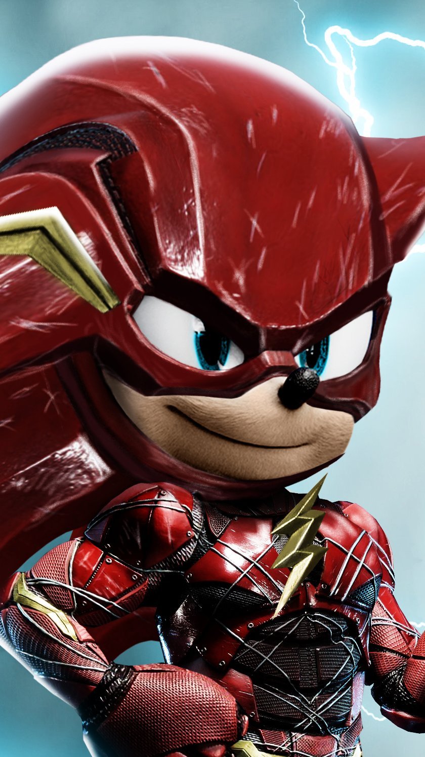 Wallpaper Sonic as Flash Vertical