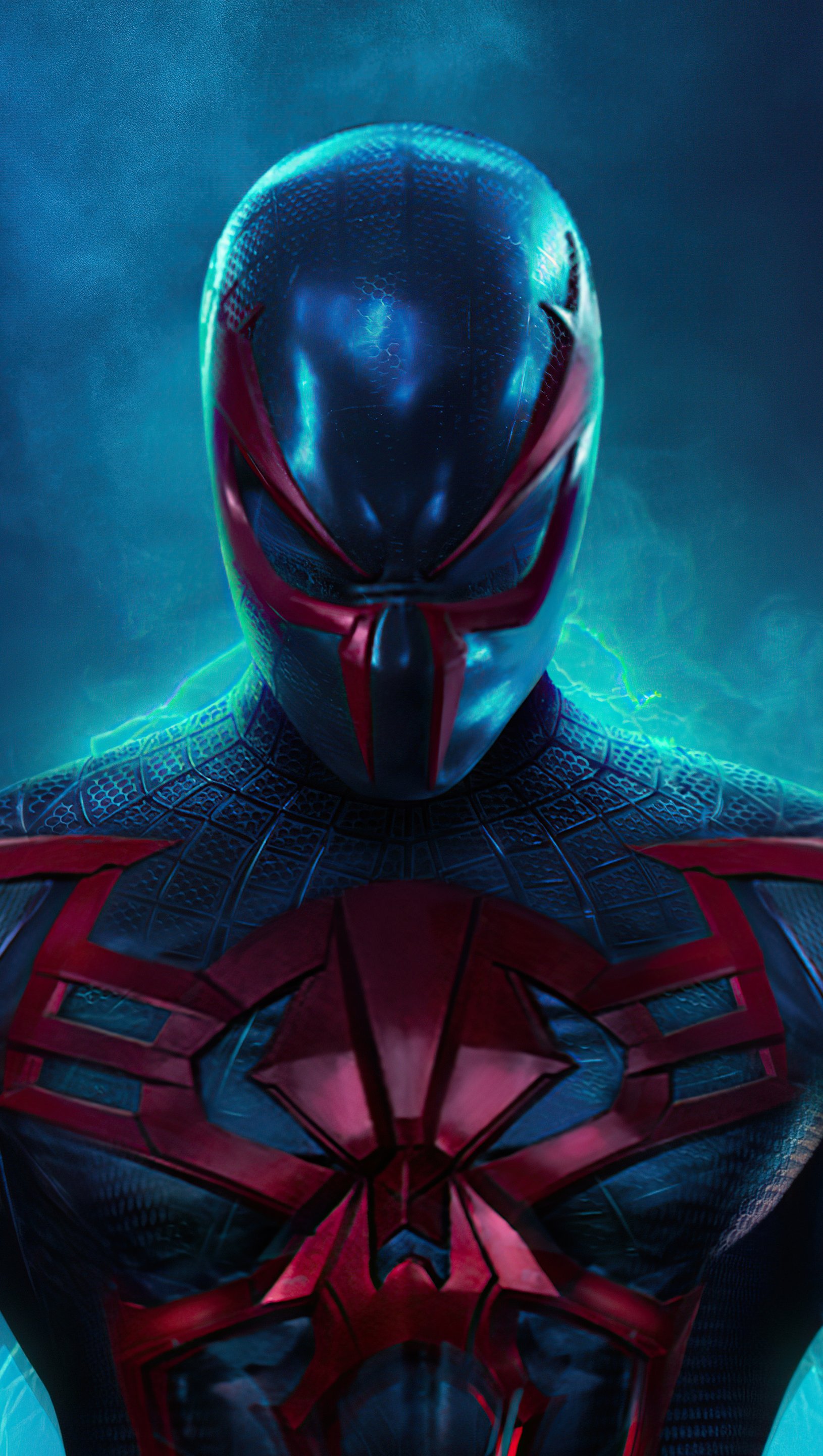 Fondos de pantalla Spider Man 2099 con traje azul Vertical