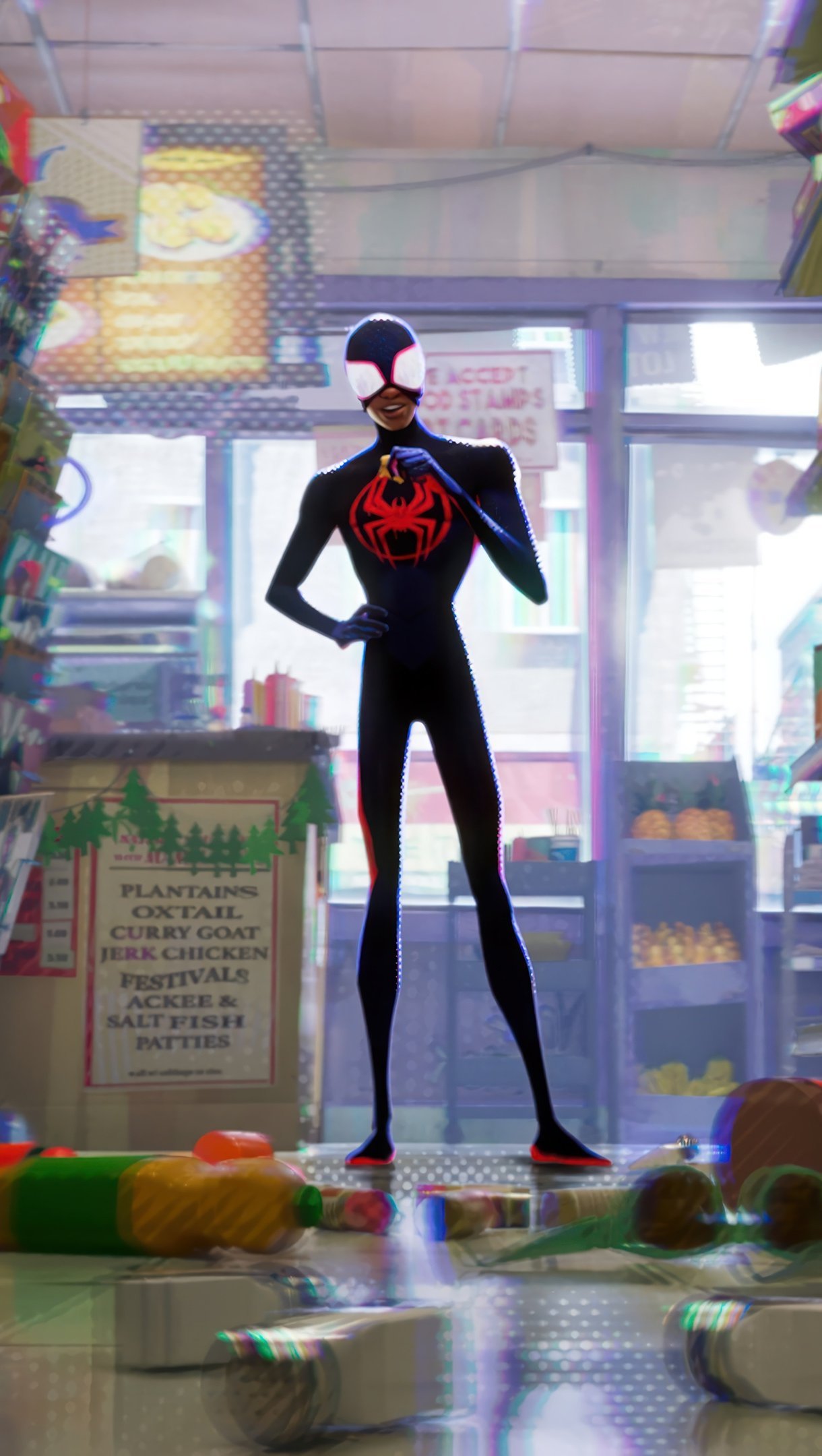 Wallpaper Spider Man Across the Spider Verse Miles Morales Vertical
