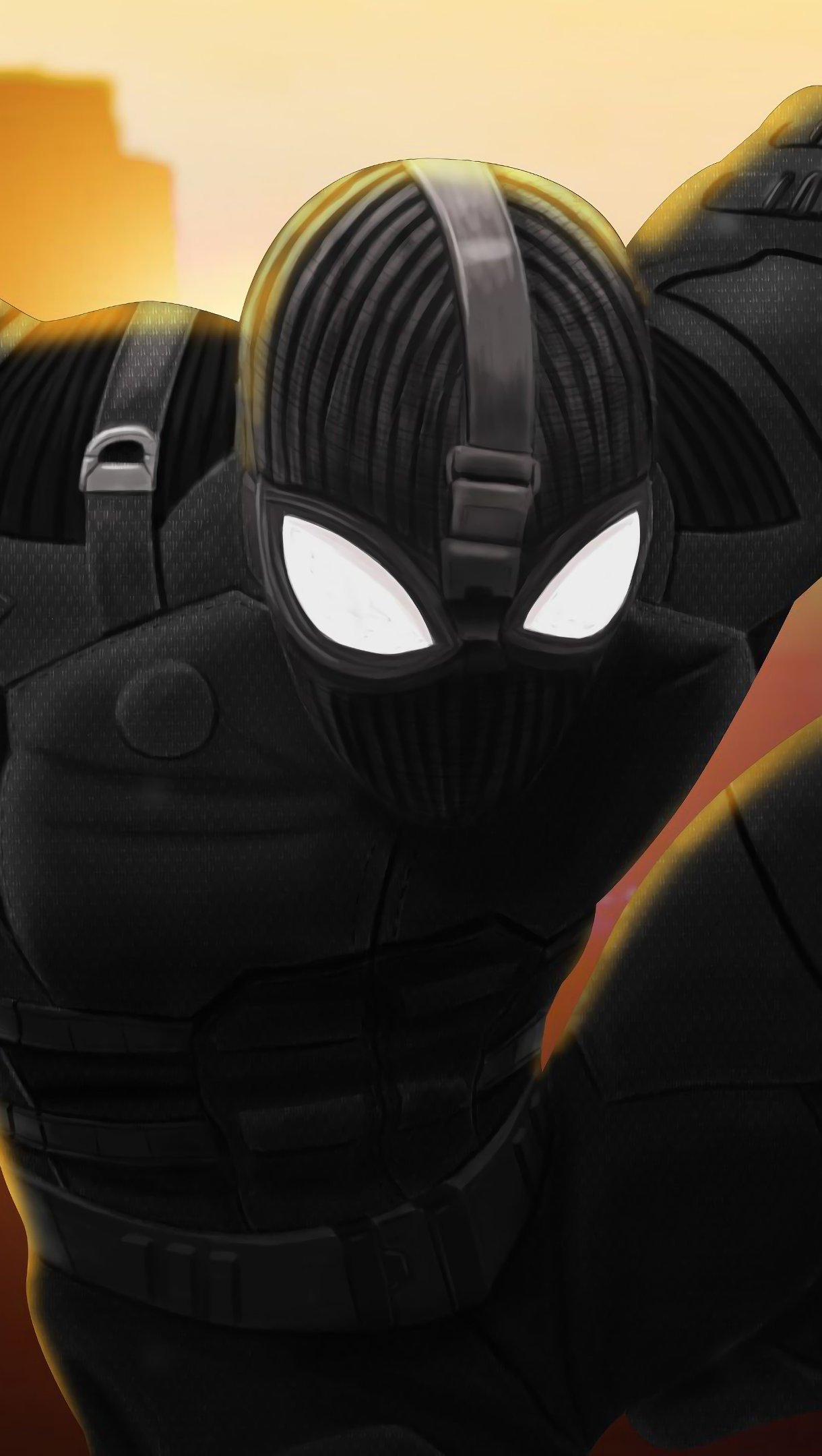 Wallpaper Spider-Man Far From Home Stealth Suit Vertical