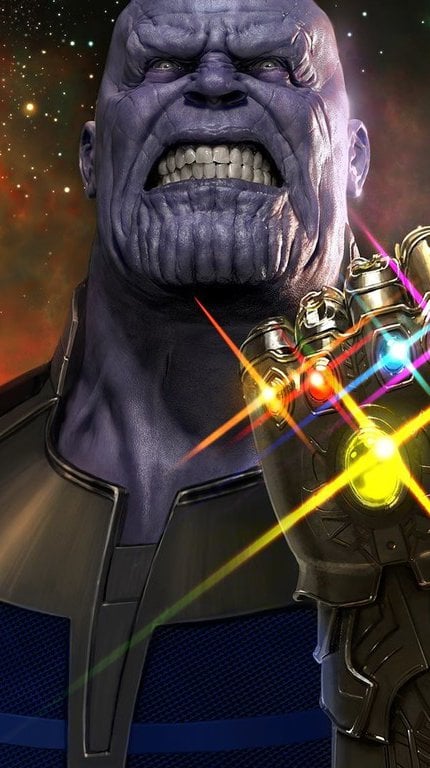 Wallpaper Thanos in Avengers Infinity War Vertical