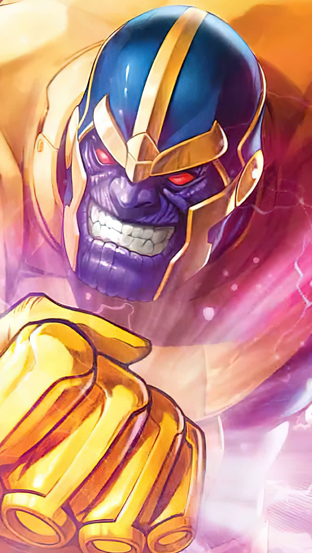 Wallpaper Thanos Marvel Comics Fanart Vertical