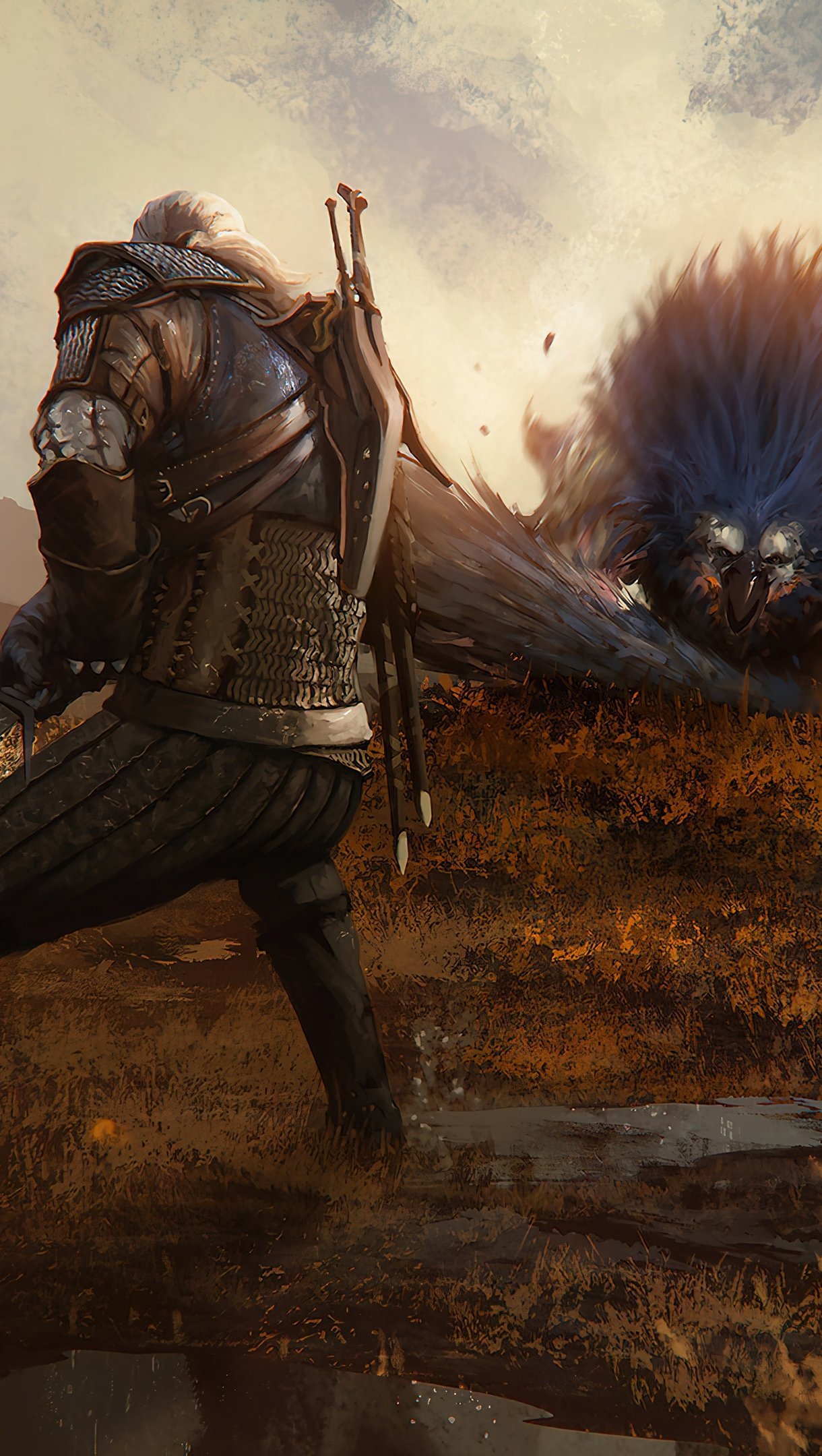 Fondos de pantalla The Witcher 3 Geralt of Rivia Vertical