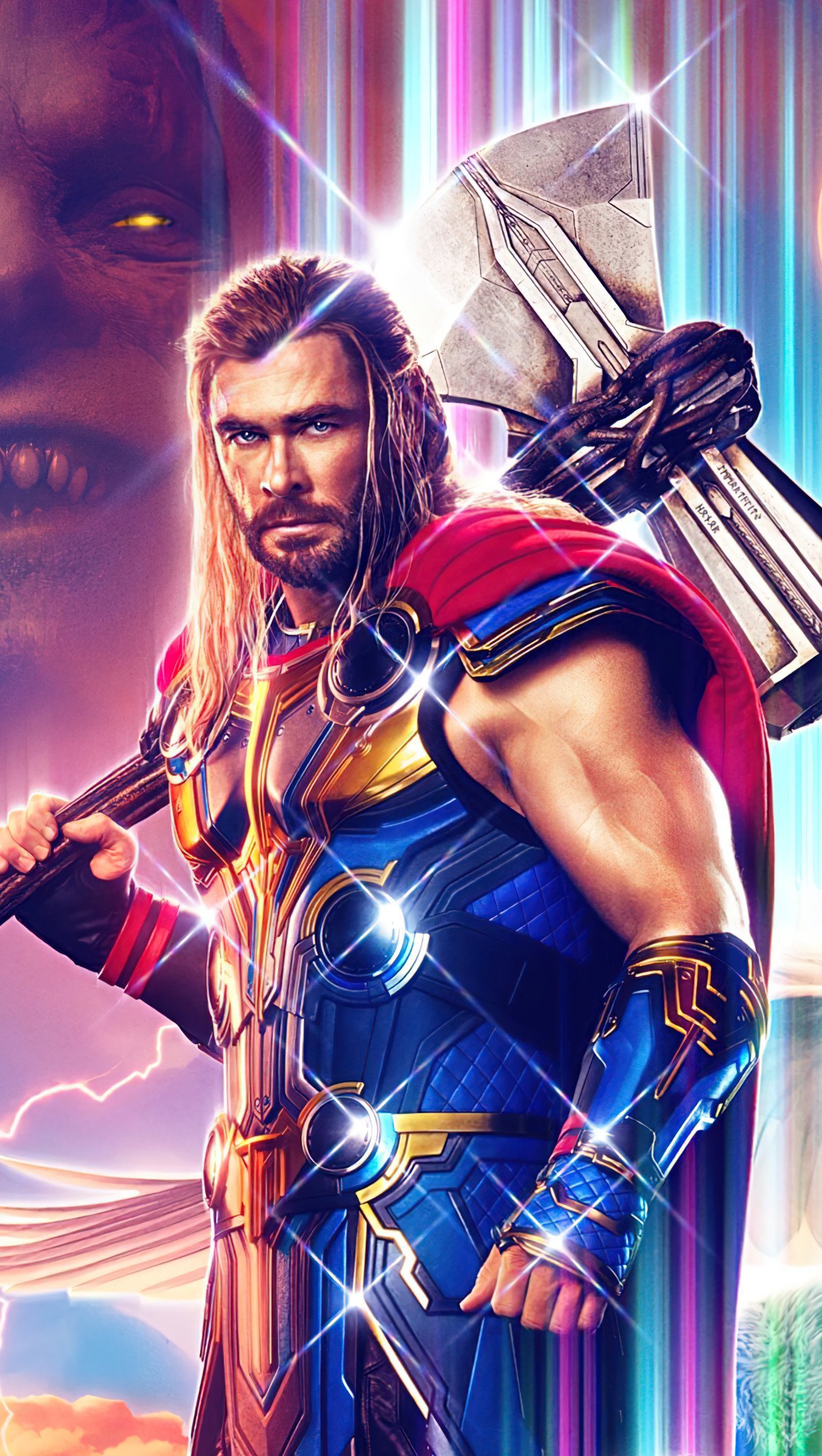Wallpaper Thor Love and Thunder Character Poster Vertical